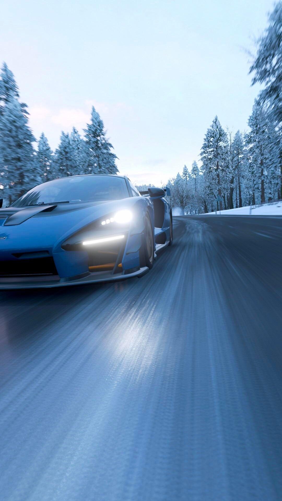 1080x1920 Snowy Trees.(mobile wallpaper) Mclaren Senna