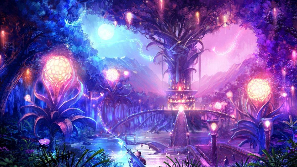 1244x700 Purple Fantasy Wallpaper
