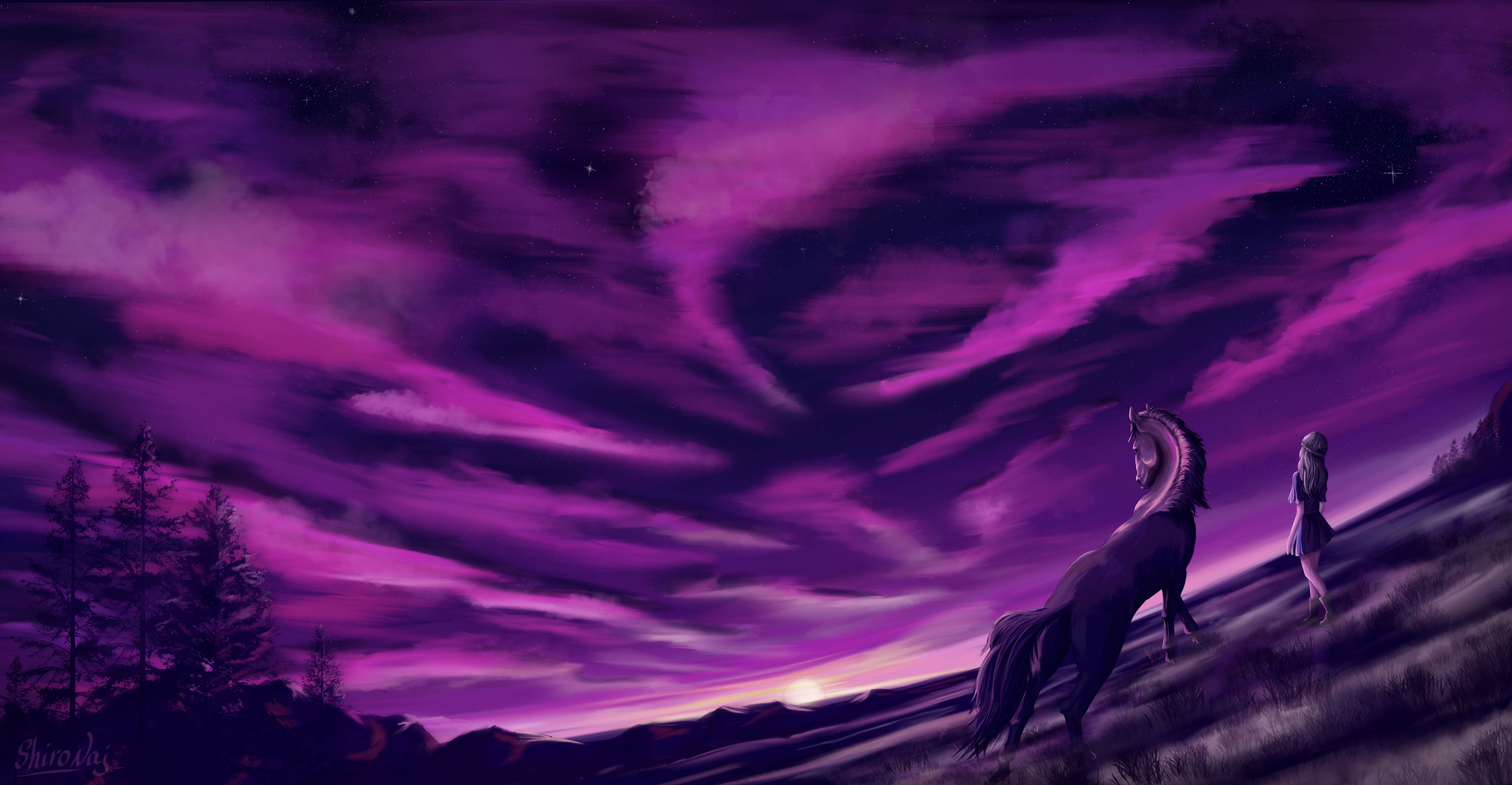 6000x3116 Girl Horse Fantasy Creature Dreamy 5k Wallpaper, HD Artist Wallpaper, 4k Wallpaper, Image, Background, Photos and Picture