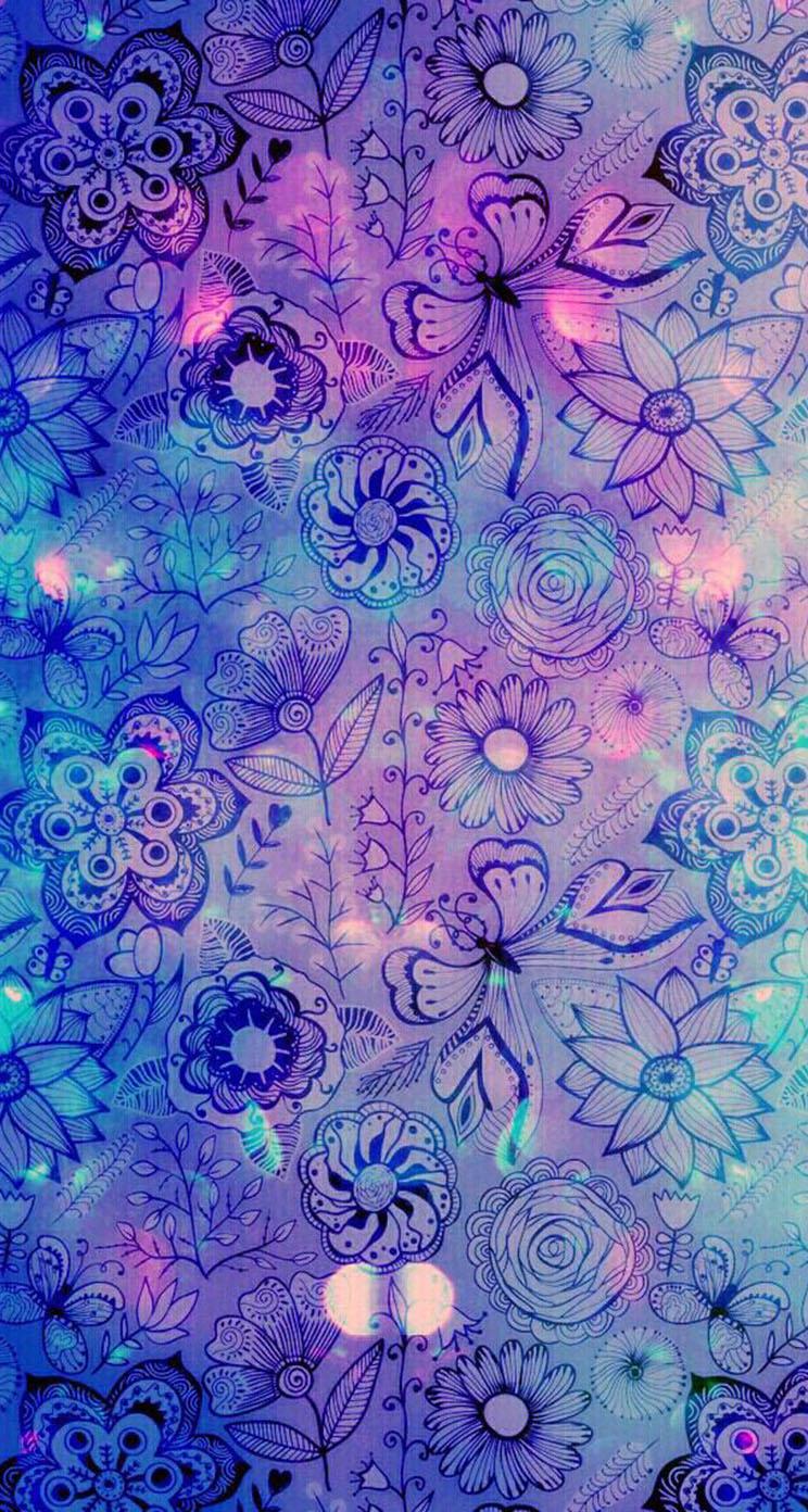 744x1392 The iPhone Wallpaper Fantasy Purple