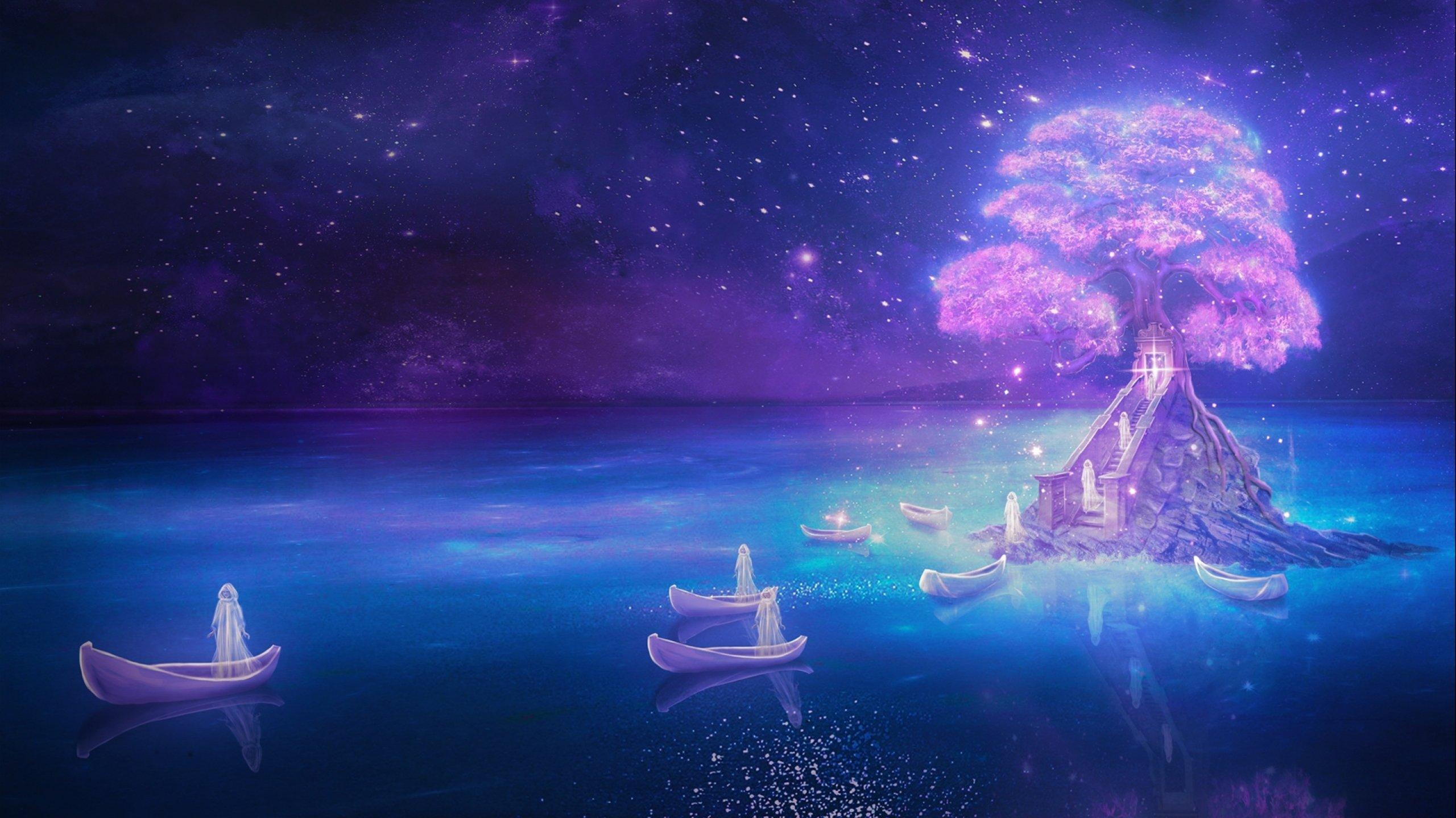 2560x1440 fantasy, Landscape, Art, Artwork, Nature, Scenery Wallpaper HD / Desktop and Mobile Background