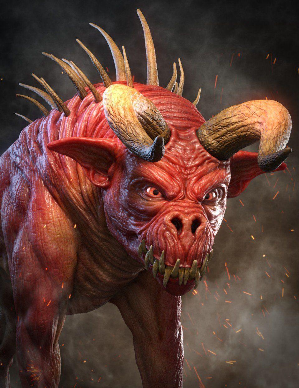 960x1248 Demon Dogs Wallpaper