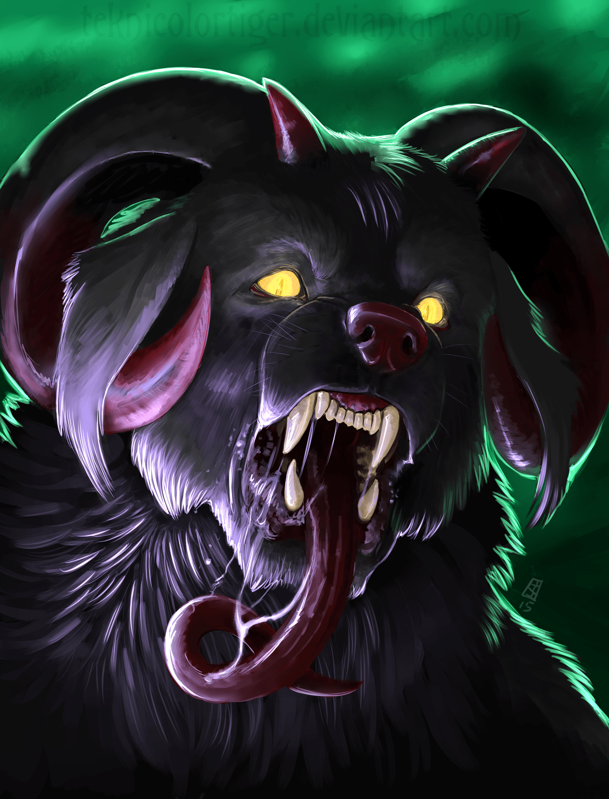 1200x1575 The Demon Dog. Demon dog, Demon, Dogs
