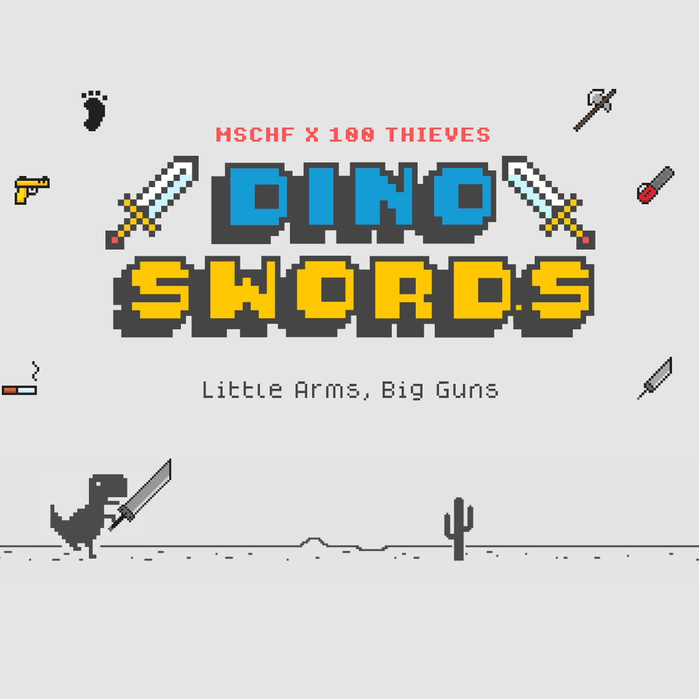 1400x1400 Google's Dinosaur browser game gets a dope mod that includes double swords