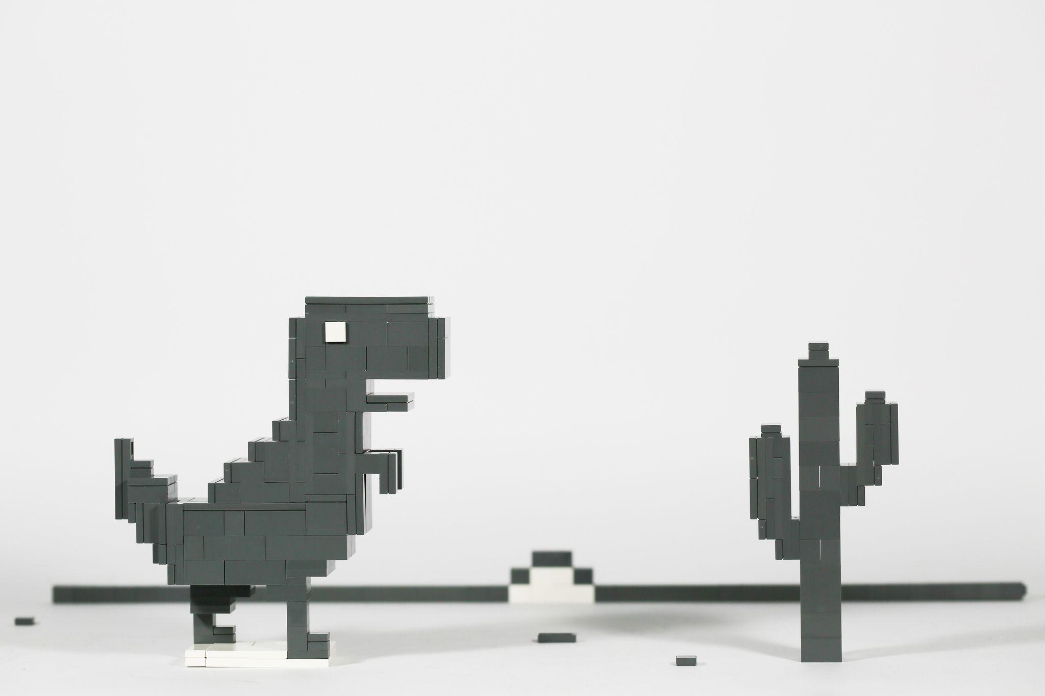 2048x1365 Google Chrome Dinosaur. Lego dinosaur, Lego projects, Amazing lego creations