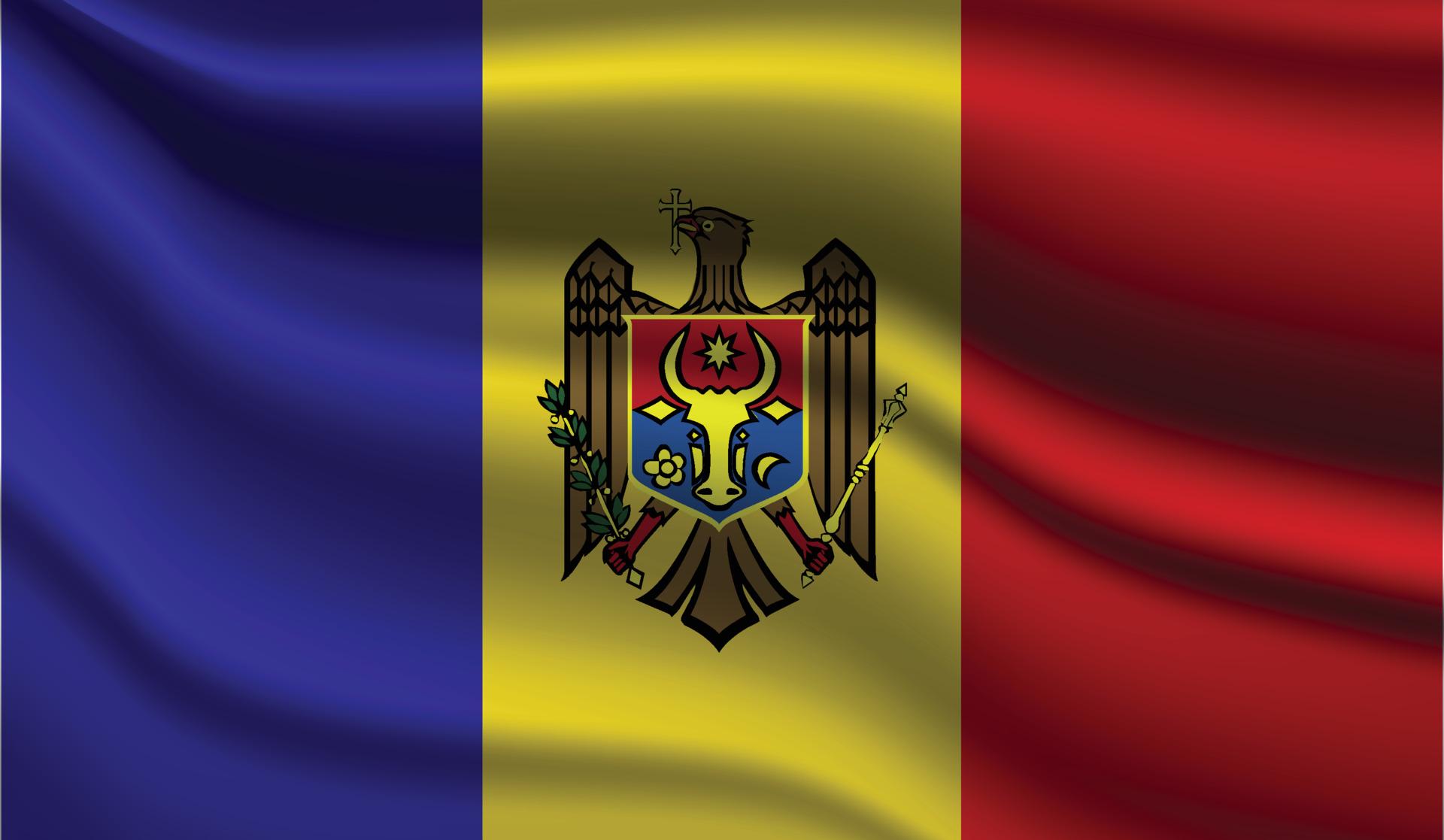 1920x1117 Moldova Realistic Modern Flag Design
