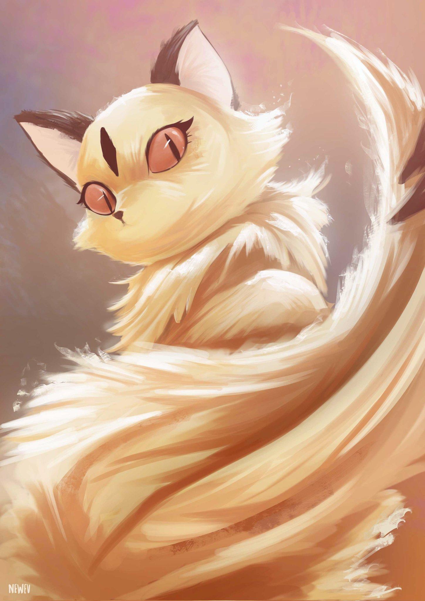 1448x2048 Evs Madrid / Bilbao - you watch InuYasha? I love Kirara! #artwork