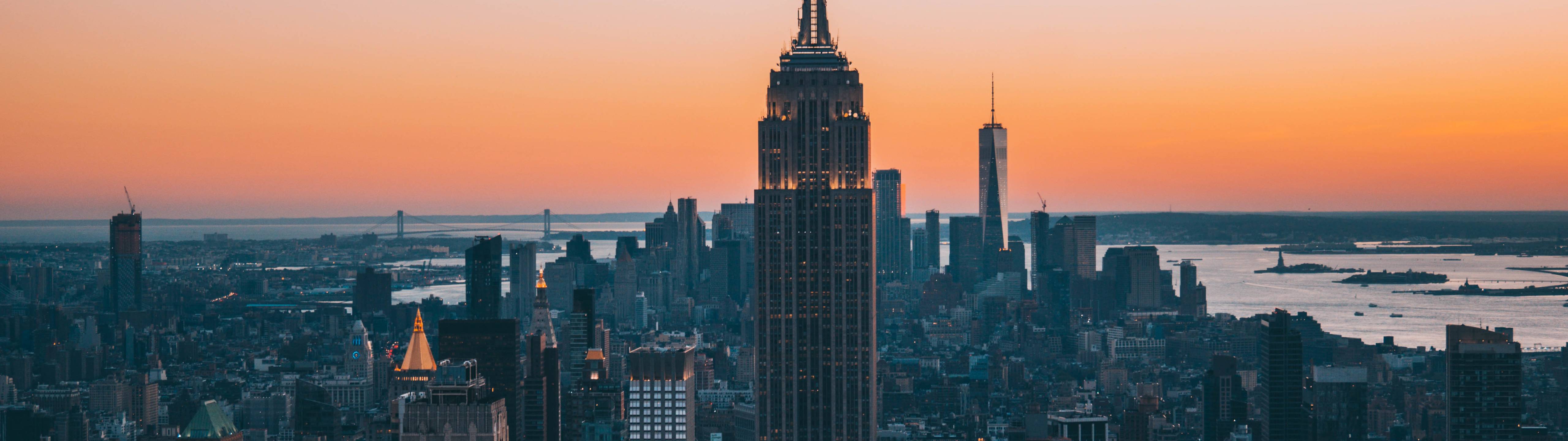 5120x1440 New York City Empire State Building Skyscrapers 5120x1440 Resolution Wallpaper, HD City 4K Wallpaper, Image, Photo and Background