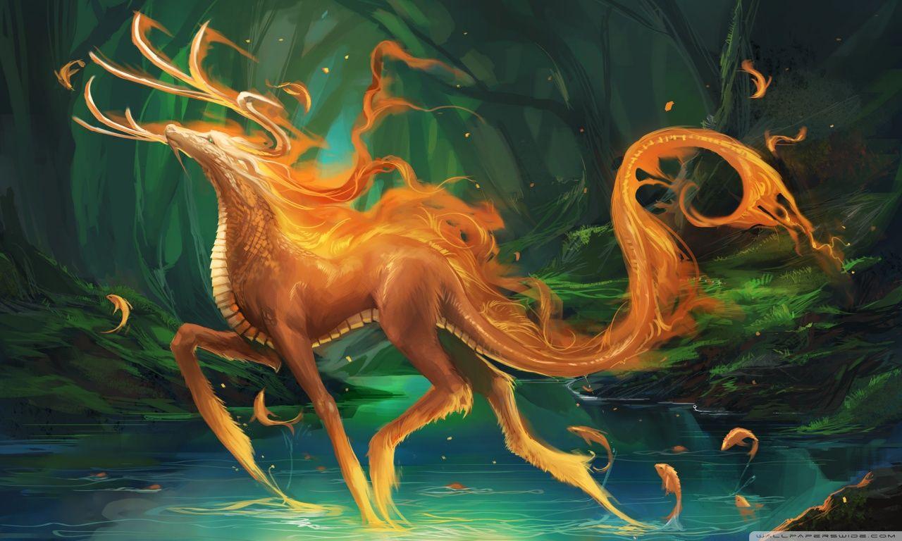 1280x768 Mythical Animals Wallpaper