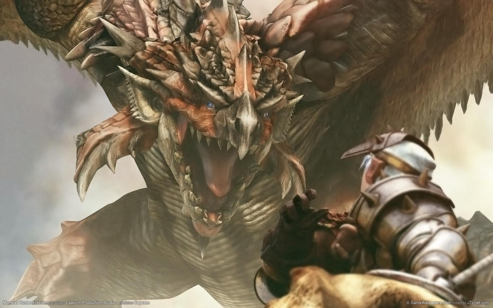 1680x1050 Monster Hunter: Freedom wallpaper. Monster Hunter: Freedom