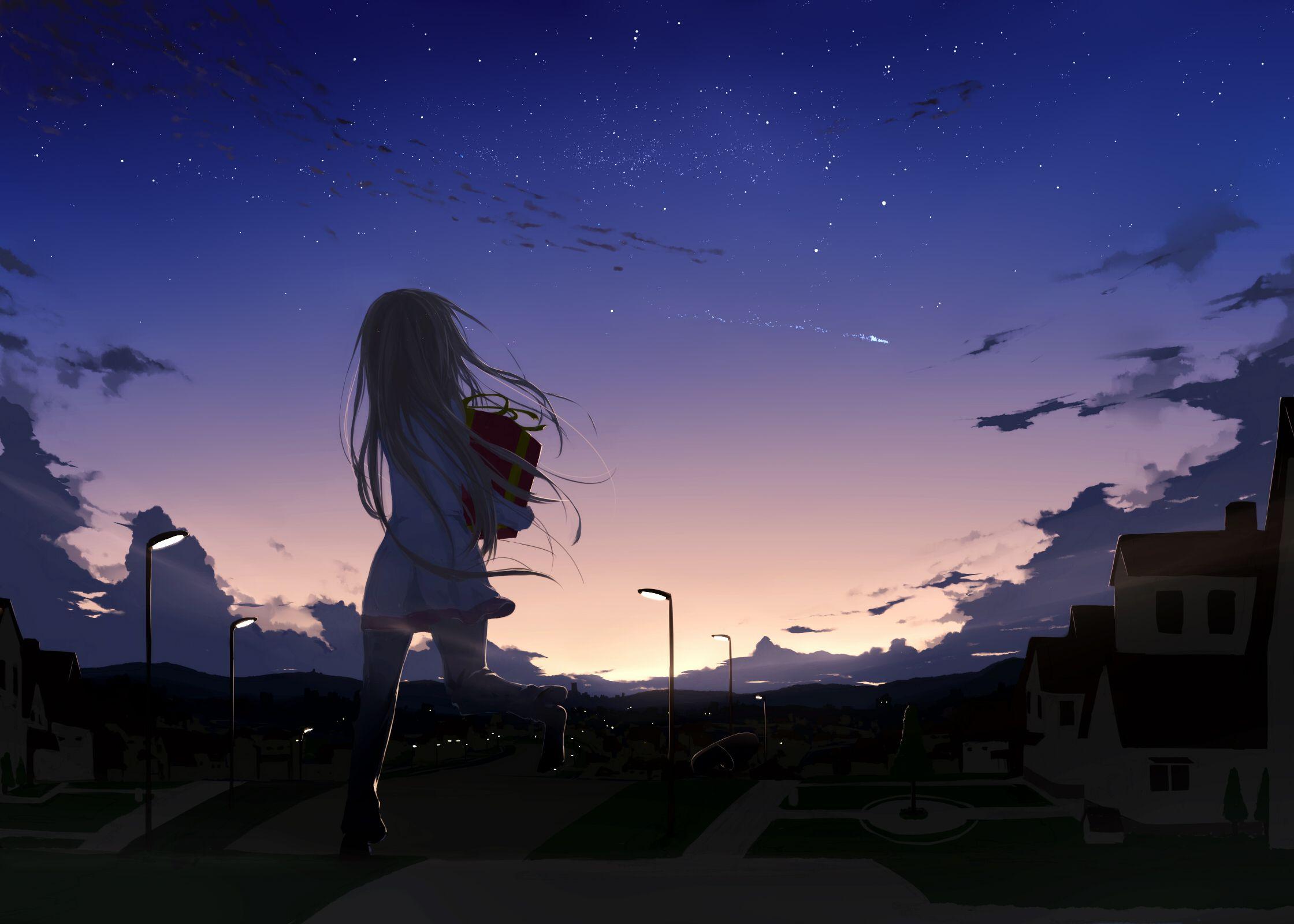 Anime Evening Wallpapers - Top Free Anime Evening Backgrounds -  WallpaperAccess