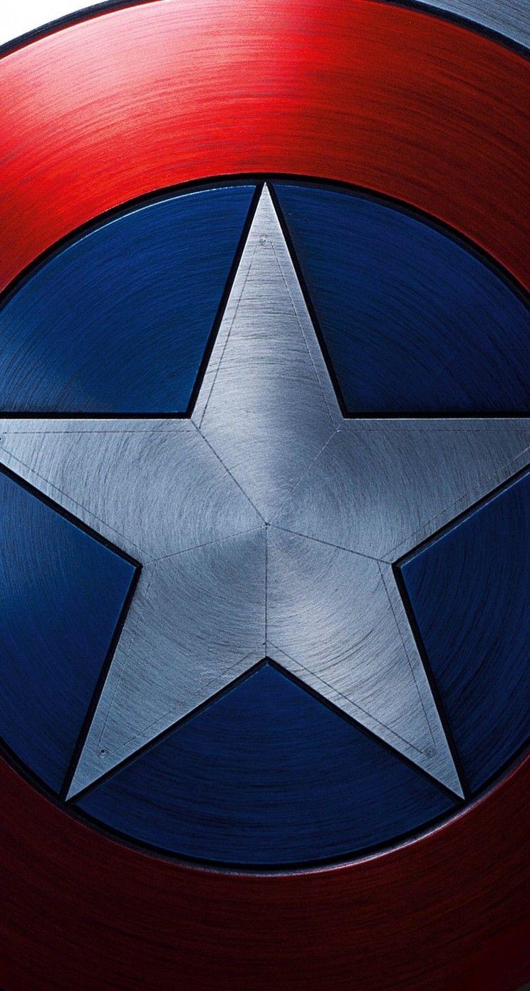 744x1392 Captain America Shield Wallpaper