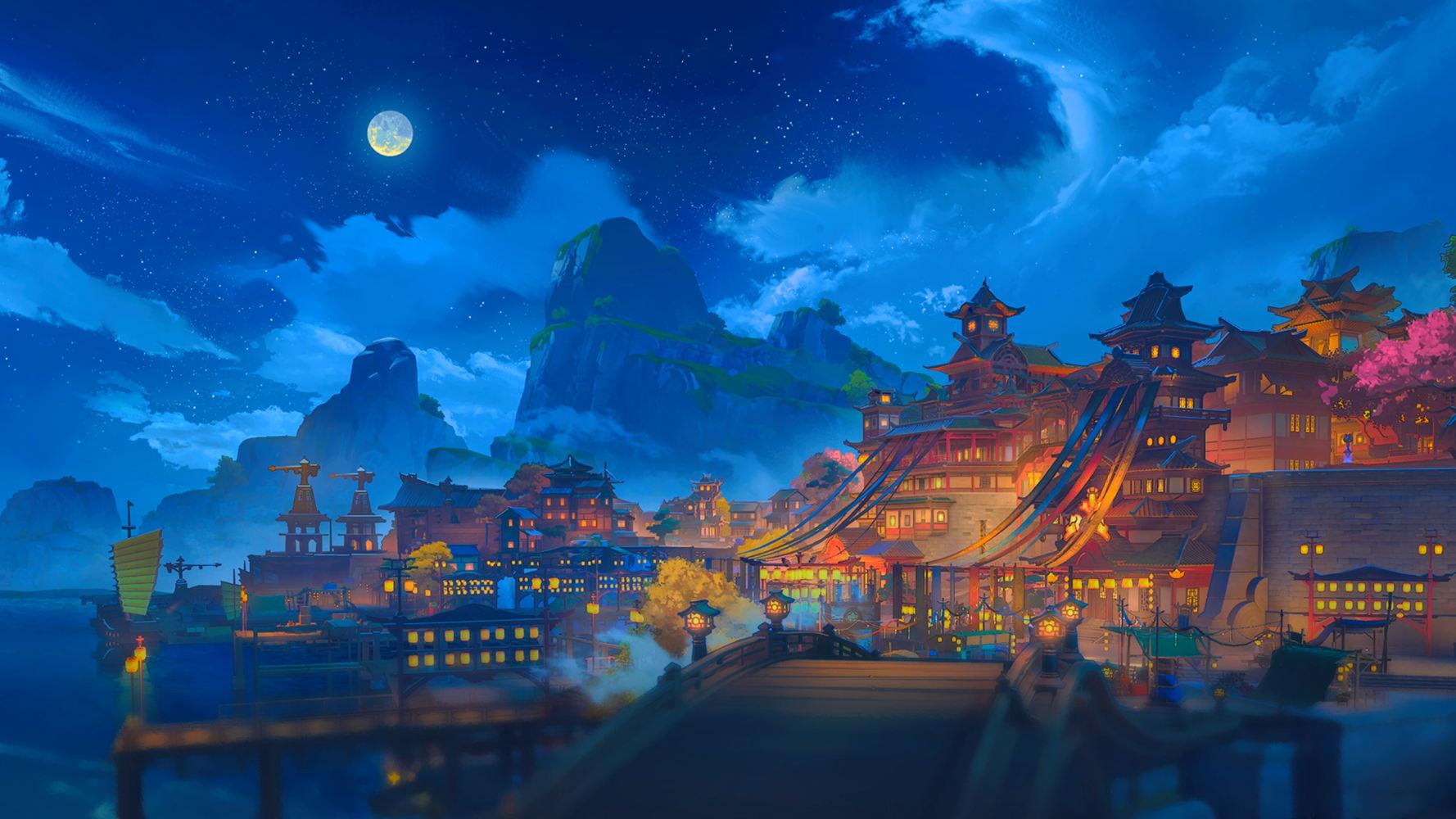 1778x1000 SHARE Lantern Rite Festival Wallpaper Genshin Impact