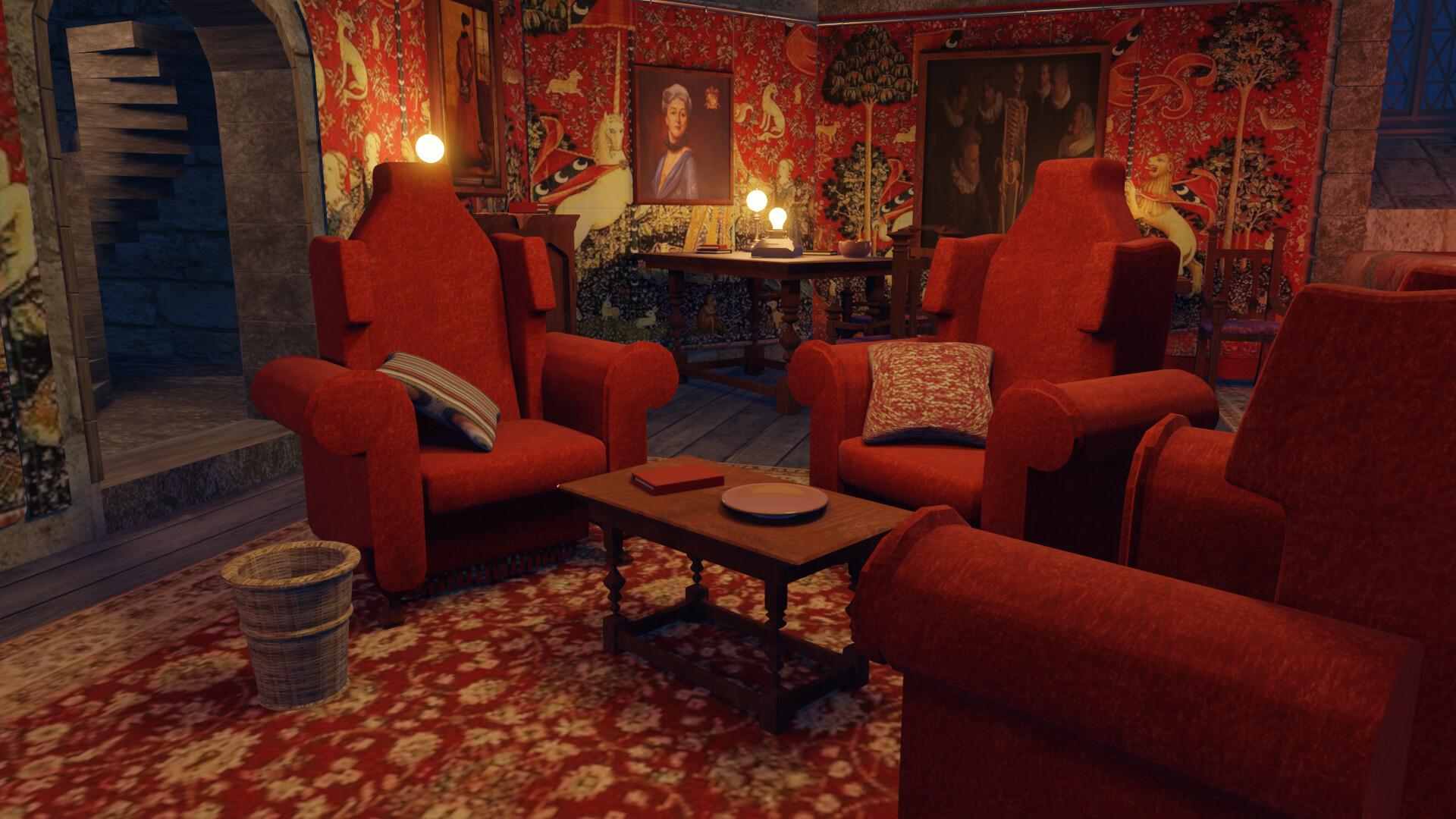 1920x1080 Gryffindor common room