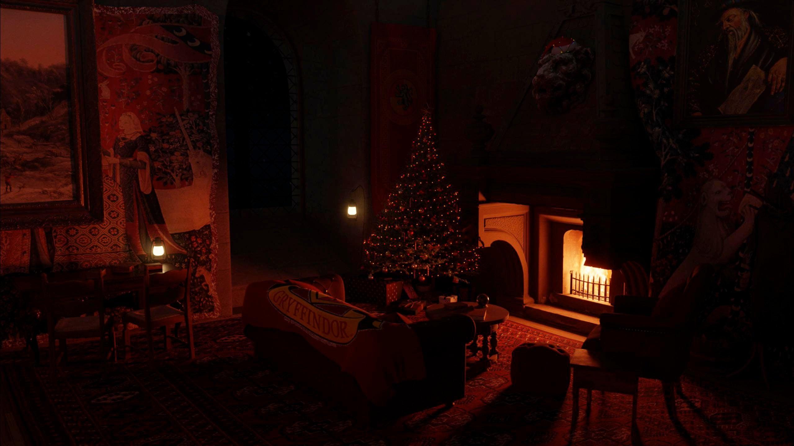 2560x1440 Gryffindor Common Room render to full video in the comments