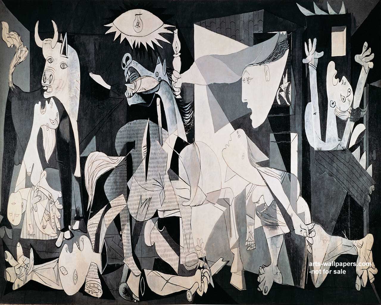 1280x1024 Guernica Hình nền, Áp phích Guernica, Guernica, c.1937 Pablo Picasso