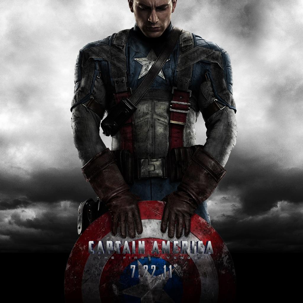 1024x1024 Captain America: The First Avenger. iPad Wallpaper free iPad wallpaper & background