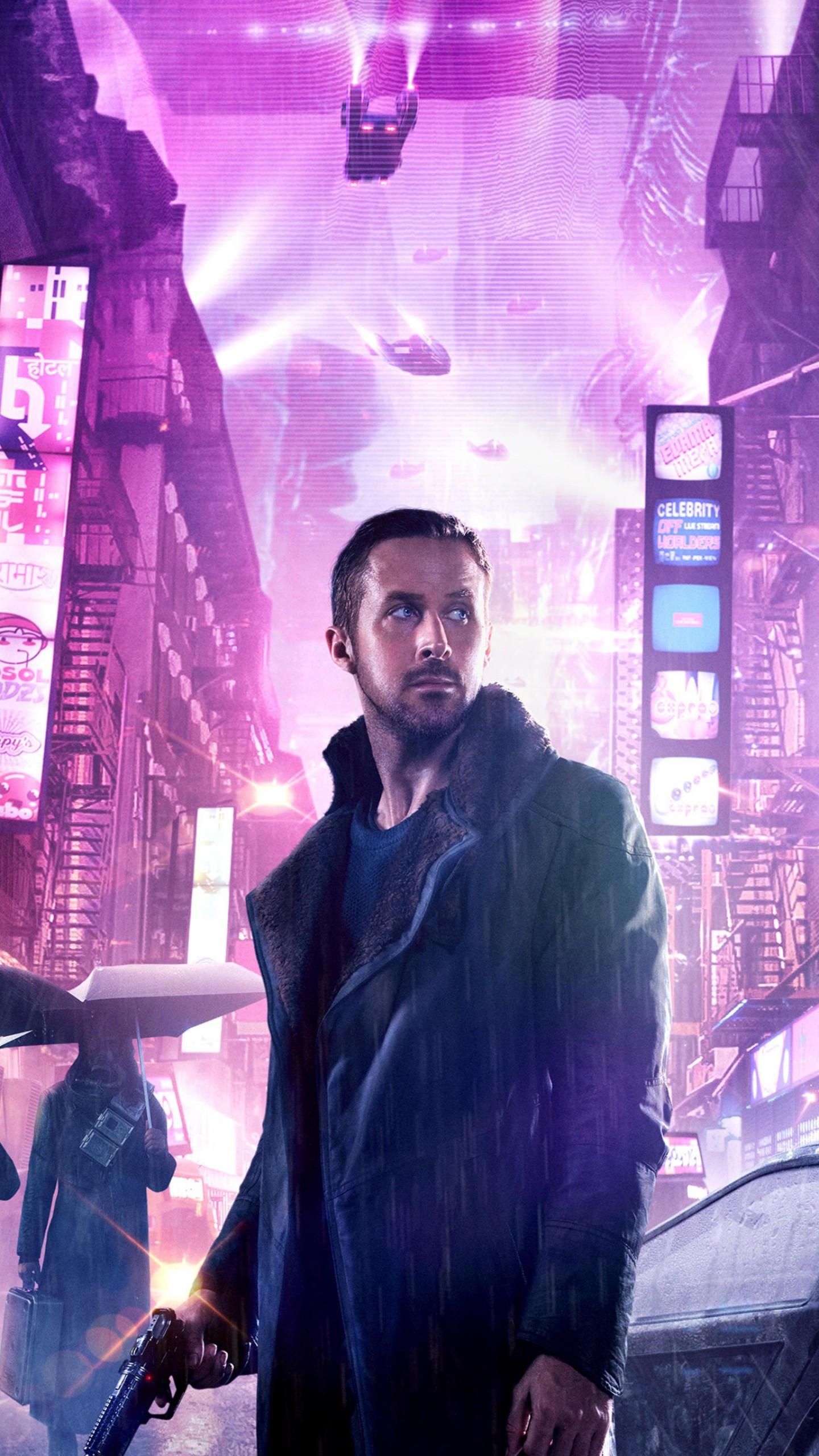 1440x2560 Wallpaper Blade Runner Ryan Gosling, 4k, Movies