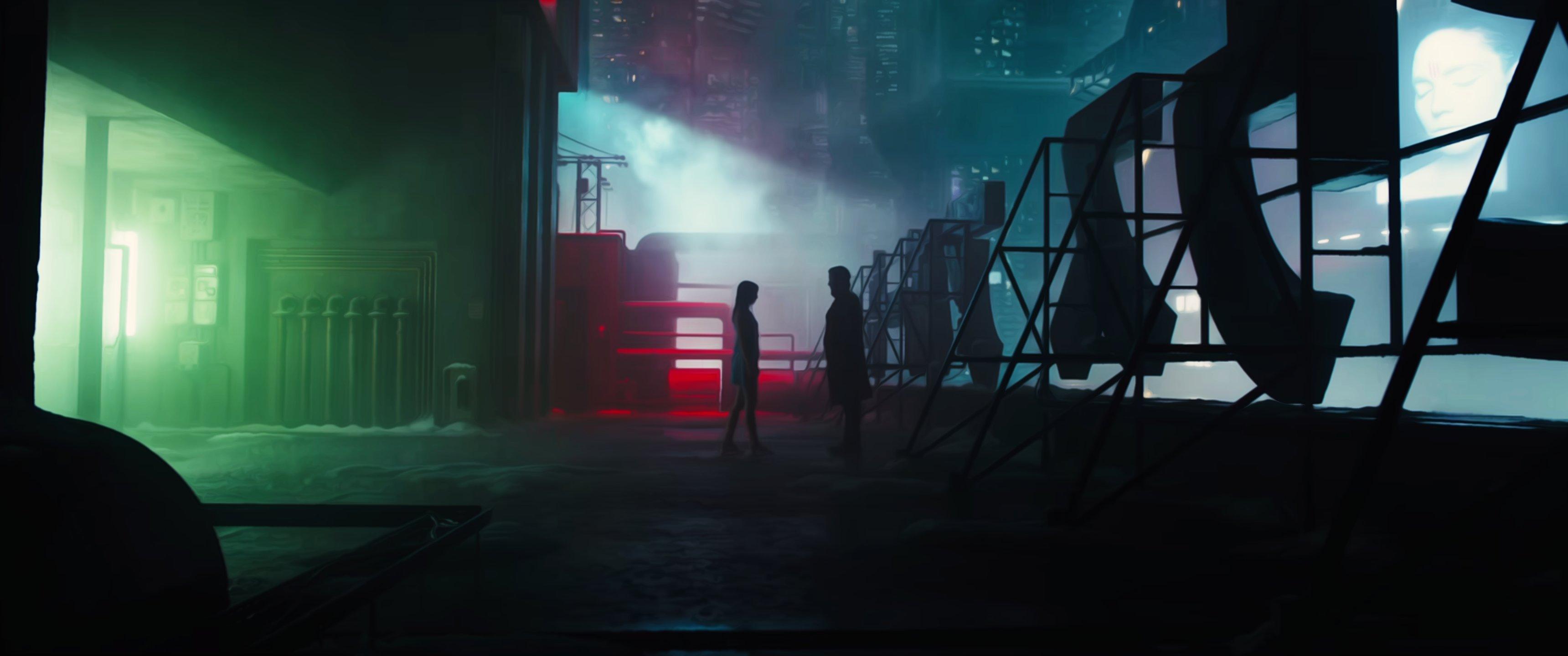 3440x1440 men, Women, Ryan Gosling, Bladerunner, Blade Runner Movies Wallpaper HD / Desktop and Mobile Background