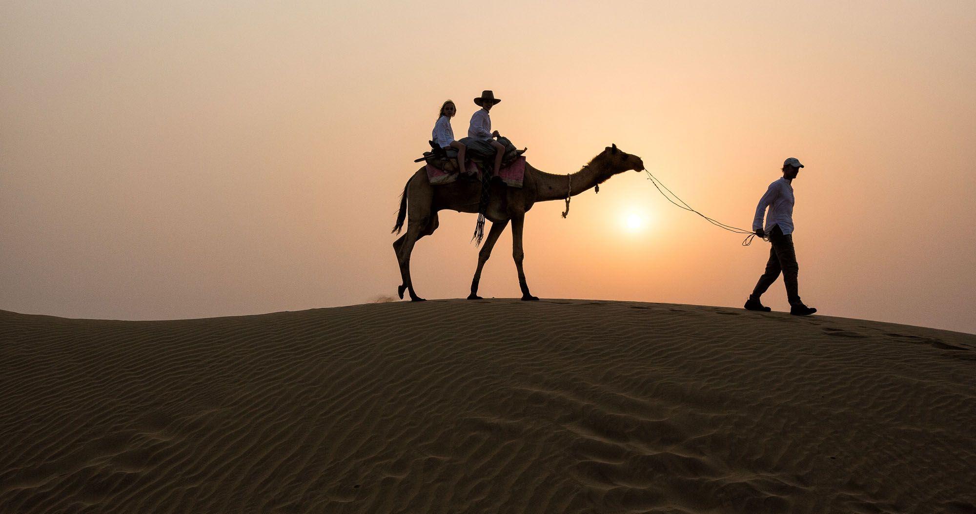 2000x1053 Going on Camel Safari In Jaisalmer, India