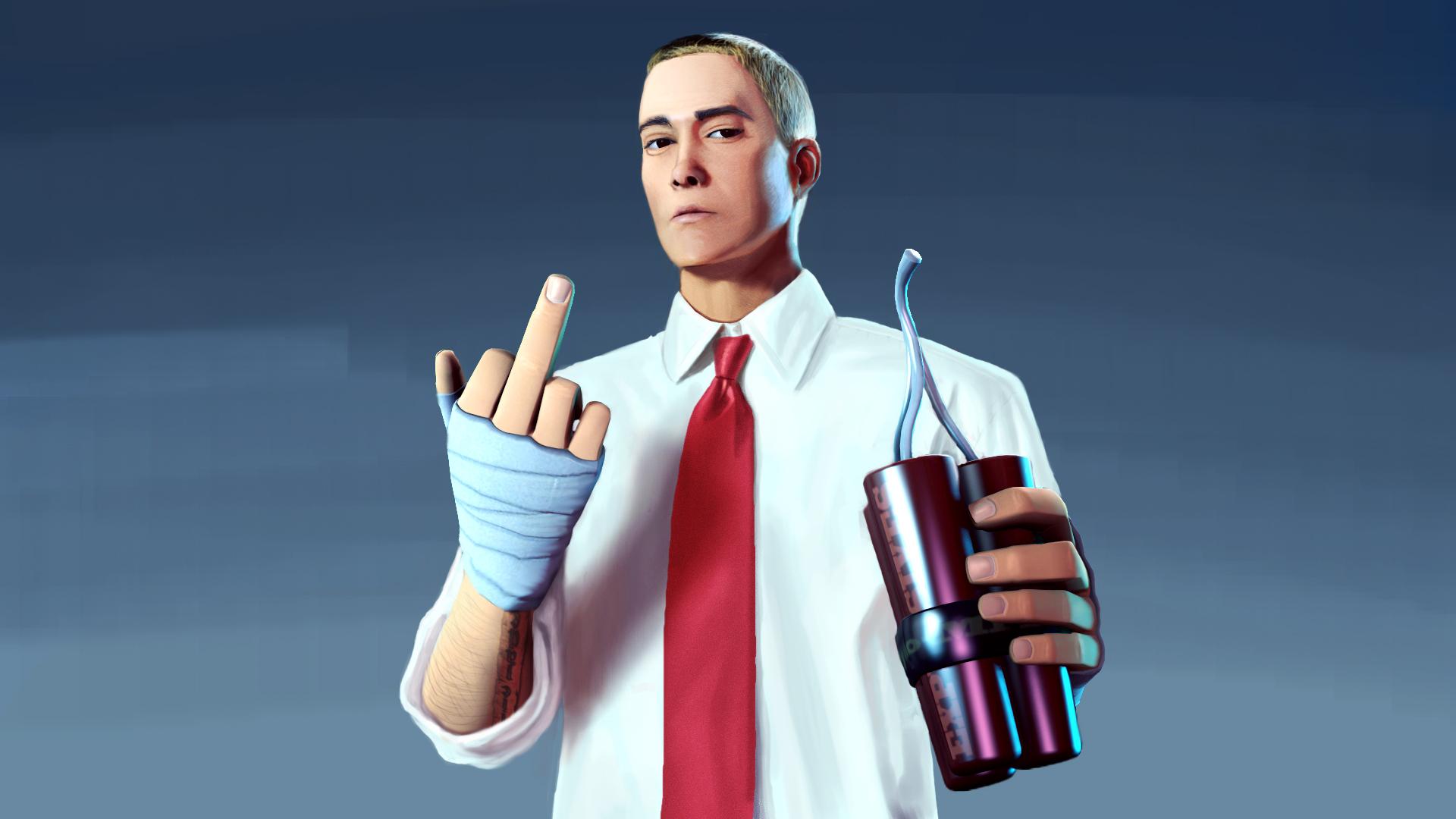 1920x1080 Eminem The Real Slim Shady Wallpaper