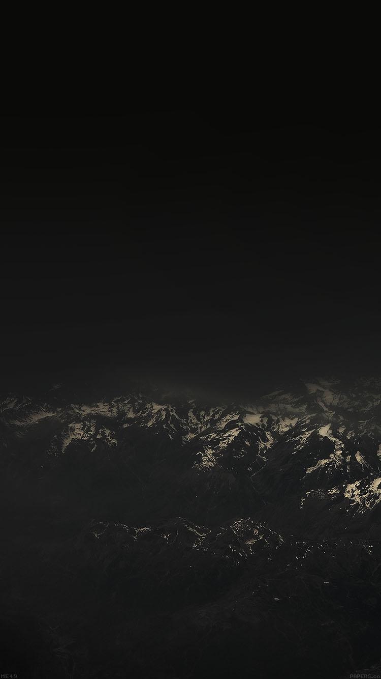 750x1334 the alps dark mountain sky view