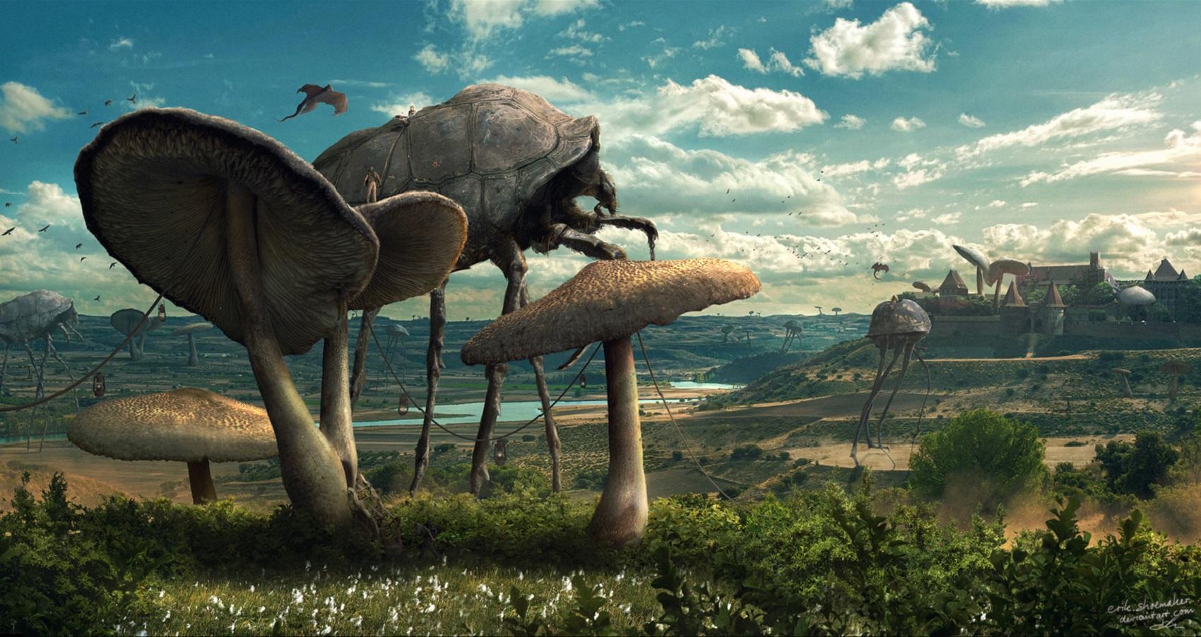 1700x902 Fantasy Landscape Wallpaper
