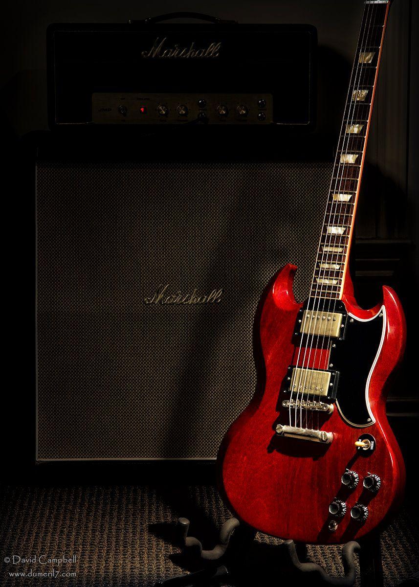 857x1200 SG Guitar Wallpaper