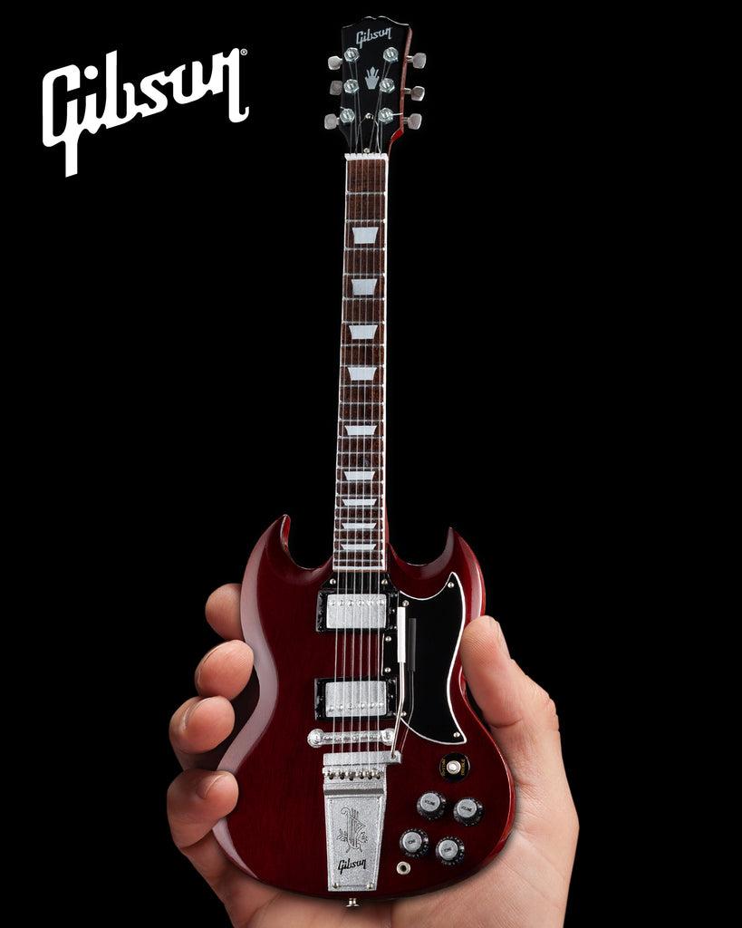 819x1024 Gibson 1964 SG Standard Cherry 1:4 Scale Mini Guitar Model