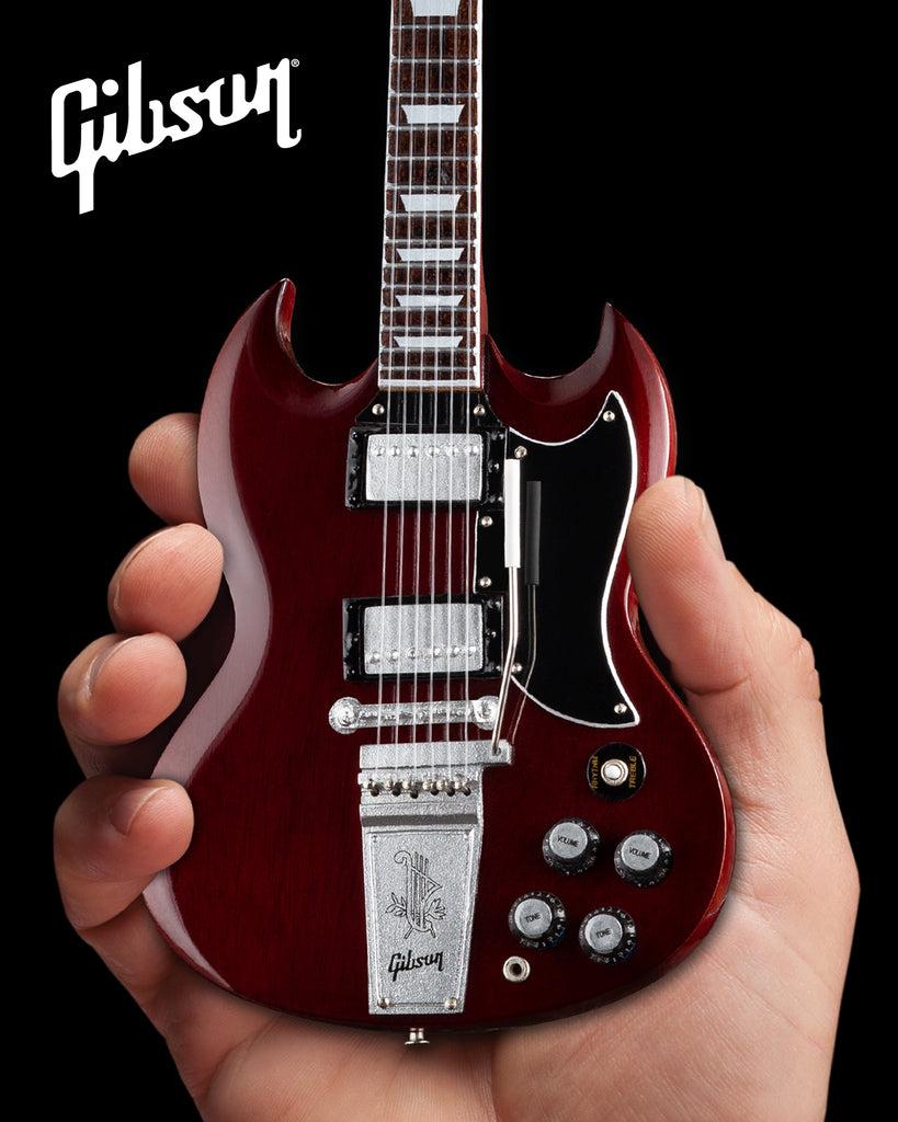 819x1024 Gibson 1964 SG Standard Cherry 1:4 Scale Mini Guitar Model