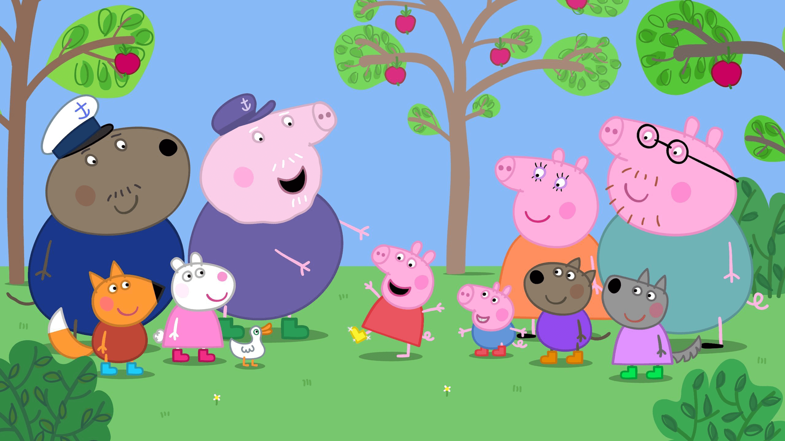 2560x1440 Peppa Pig and Friends HD Wallpaper