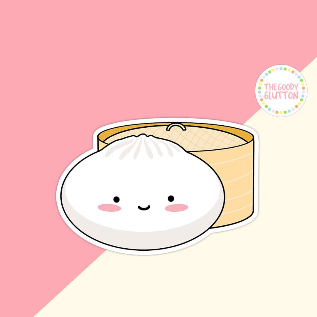 1080x1080 Cute Kawaii Bao Sticker Pinoy Siopao Filipino Snack Food