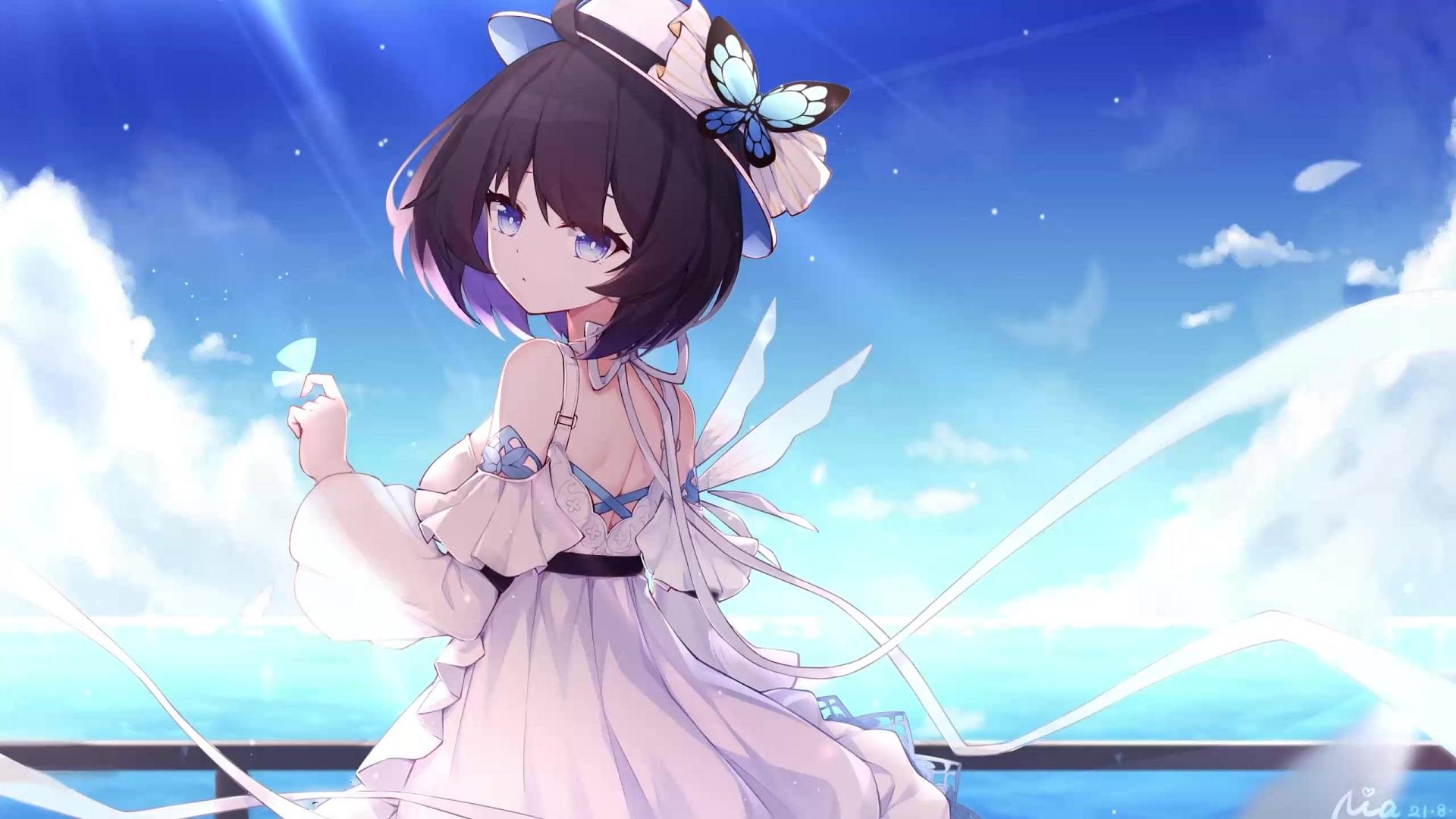 1920x1080 Seele Vollerei Summer Dress Honkai Impact 3rd Live Wallpaper