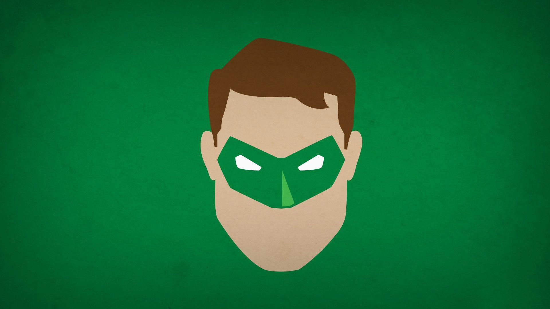1920x1080 Minimalist Wallpaper Of Green Lantern