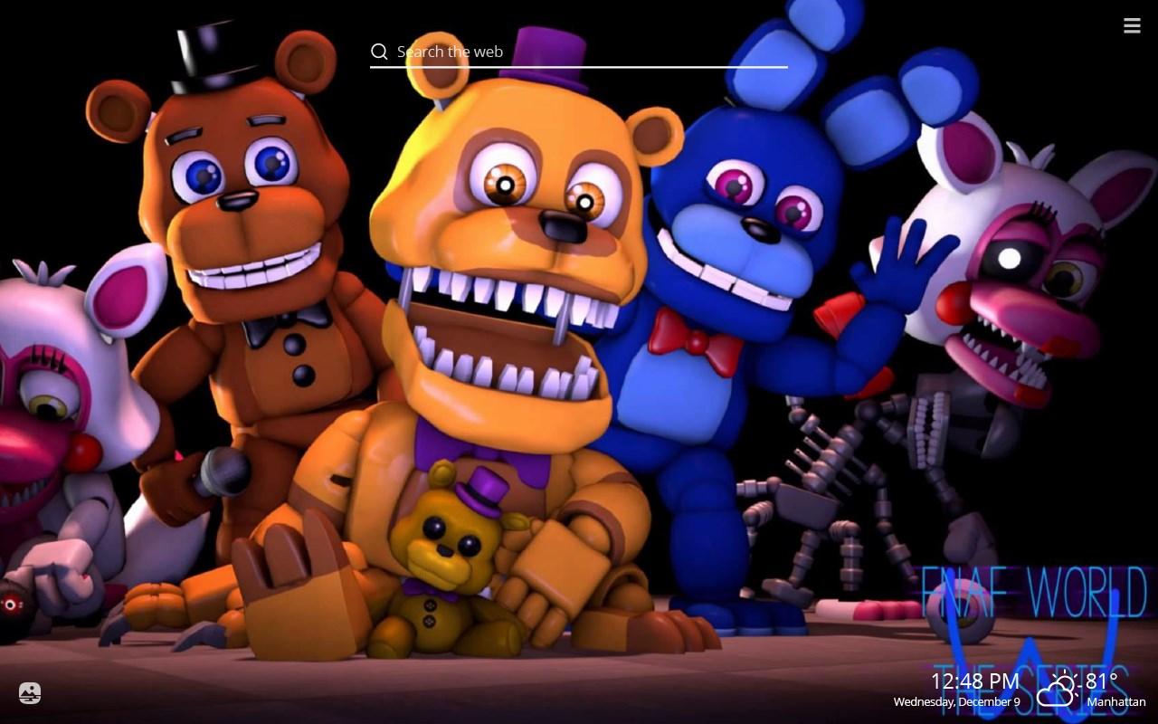 1280x800 FNaF World HD Wallpaper New Tab Theme