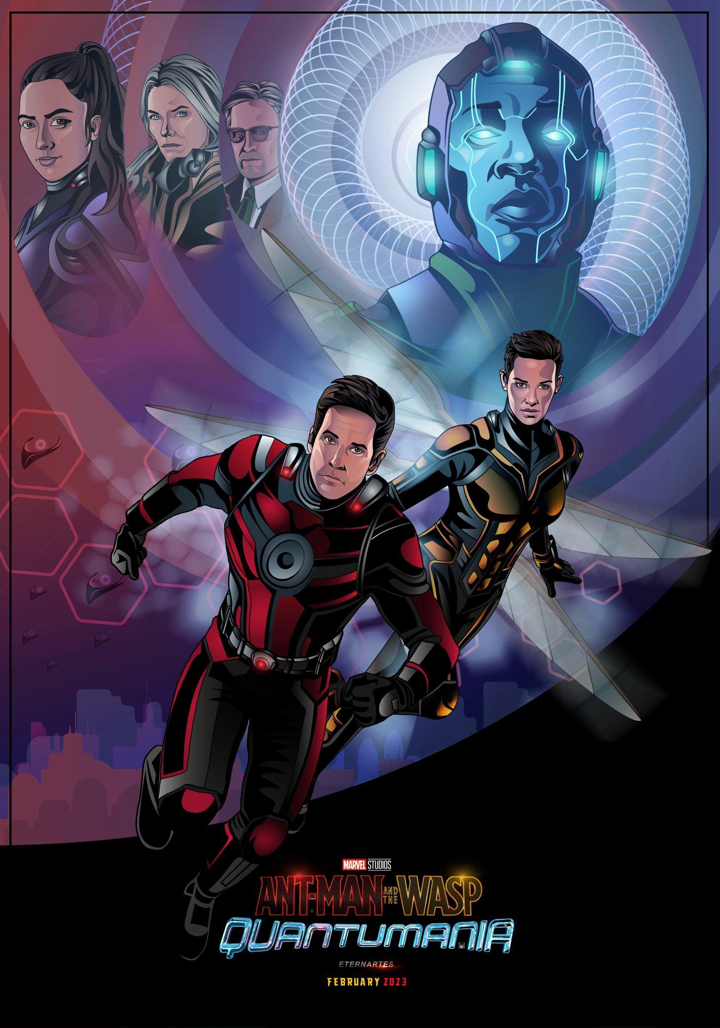 1459x2084 ETERNARTES new poster #AntMan3 in #Illustrator ‼️ #AntManandTheWaspQuantumania #Marvel #digitalart #antman