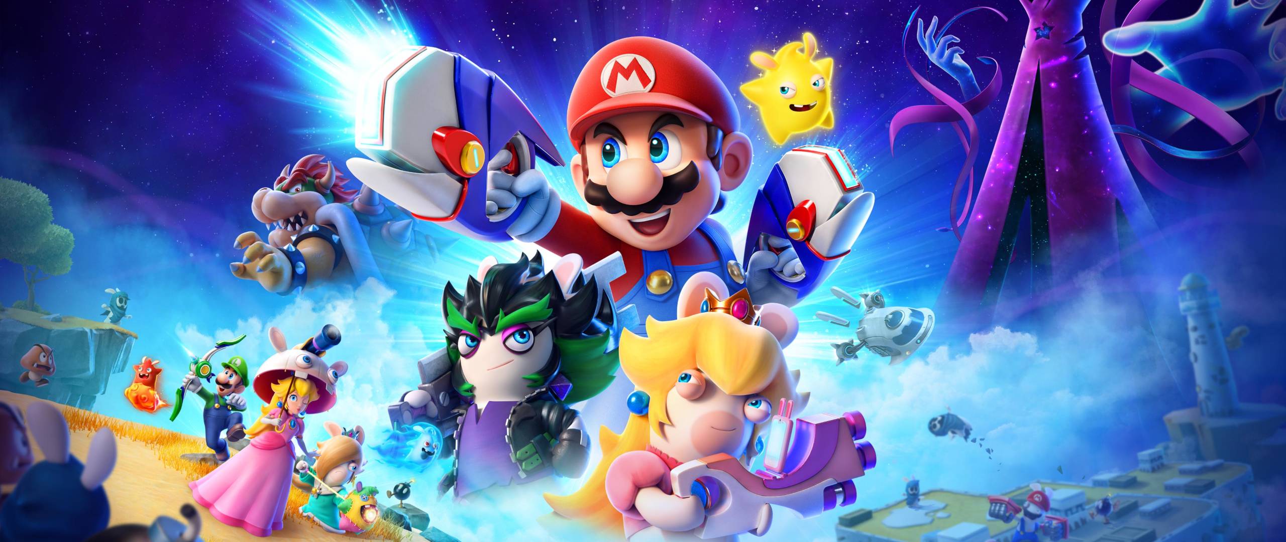 2560x1080 Mario + Rabbids Sparks Of Hope Key Art 2560x1080 Resolution Wallpaper, HD Games 4K Wallpaper, Image, Photo and Background