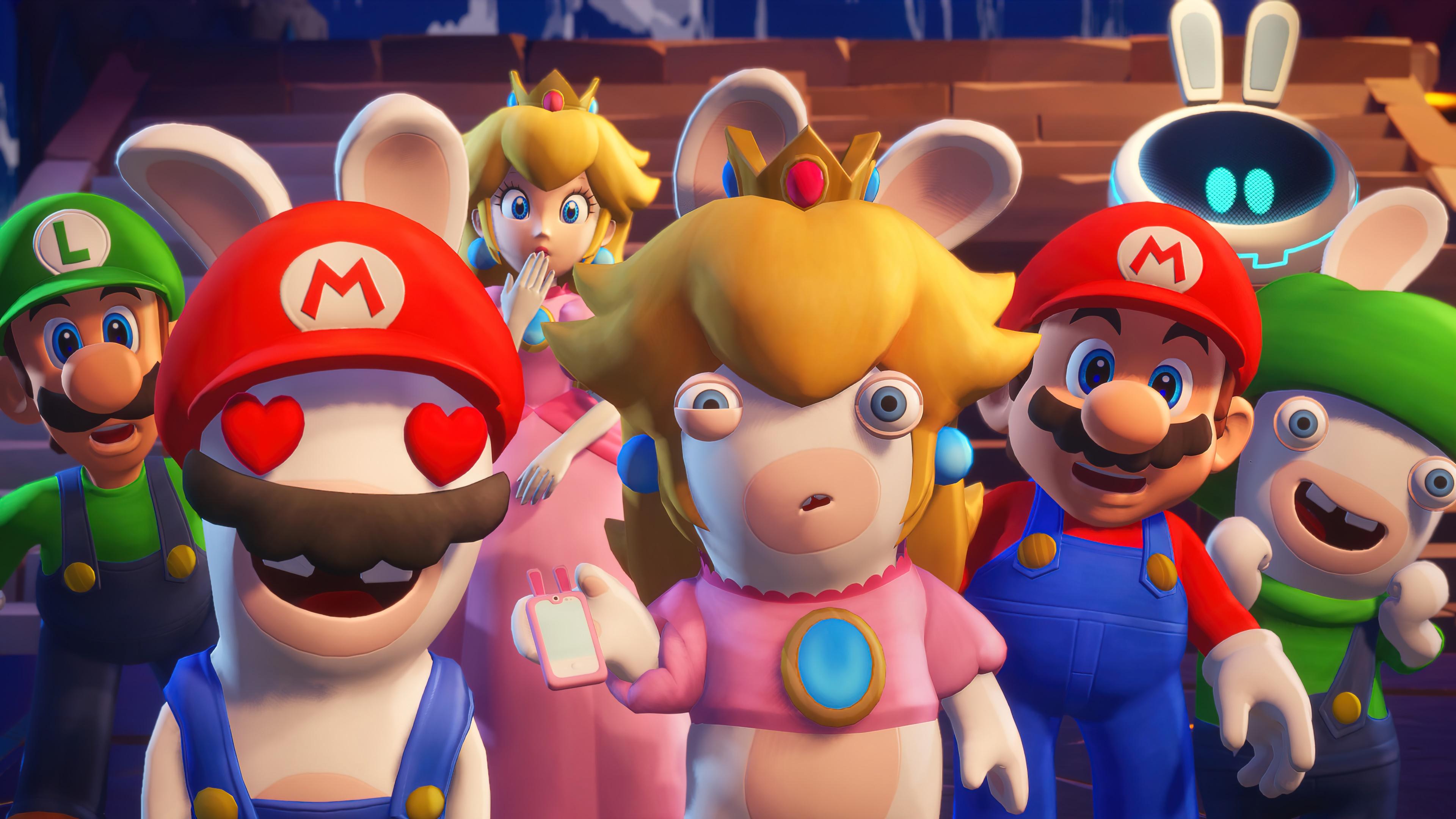 3840x2160 mario + rabbids sparks of hope, game, screenshot, 4k, pc Gallery HD Wallpaper