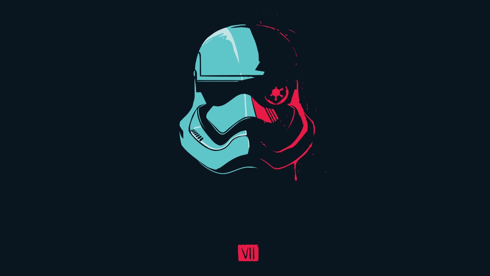 1920x1080 minimalism, Star Wars, Star Wars: The Force Awakens, portrait display, stormtrooper, helmet Gallery HD Wallpaper