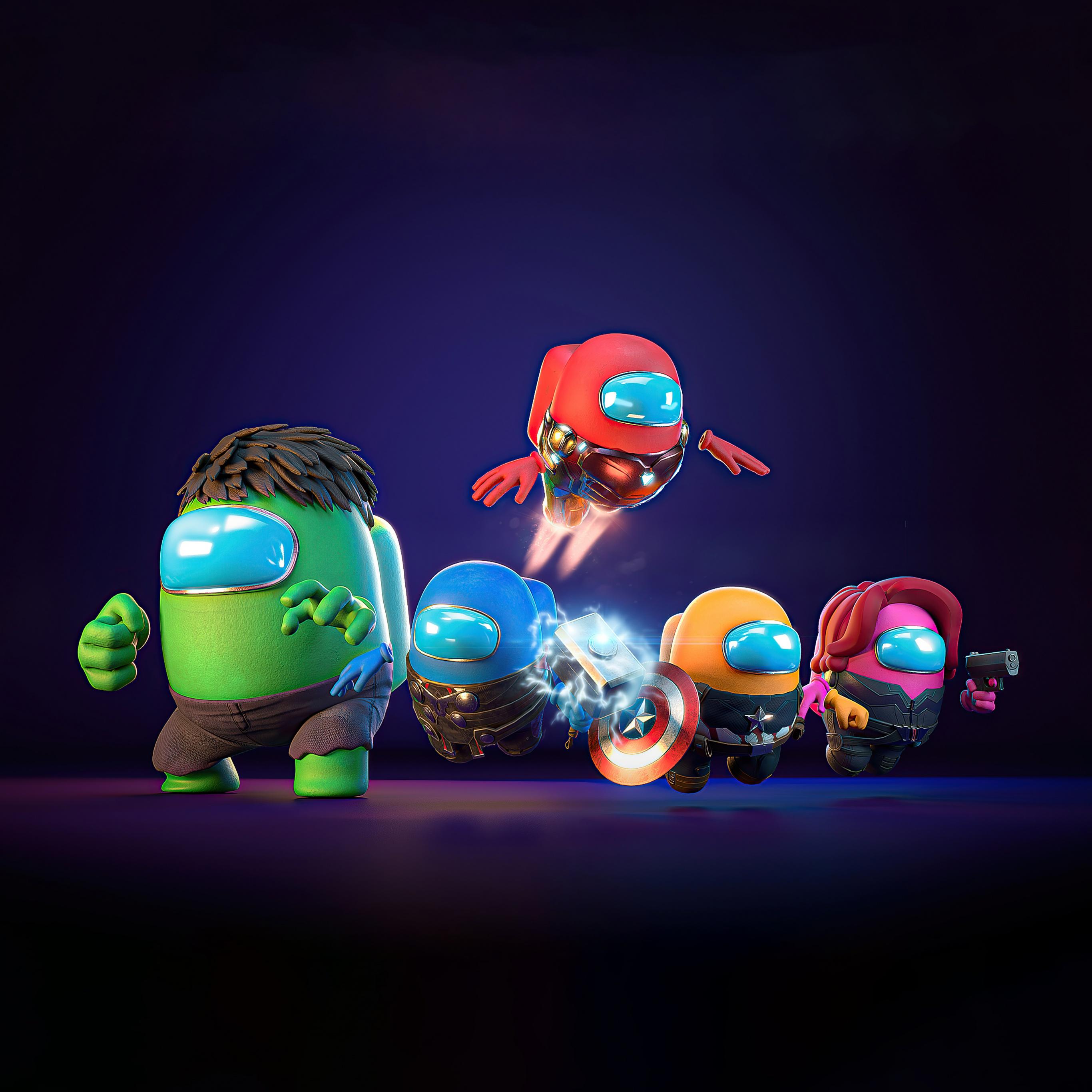 2732x2732 Among Us Wallpaper 4K, Superheroes, Avengers, Games