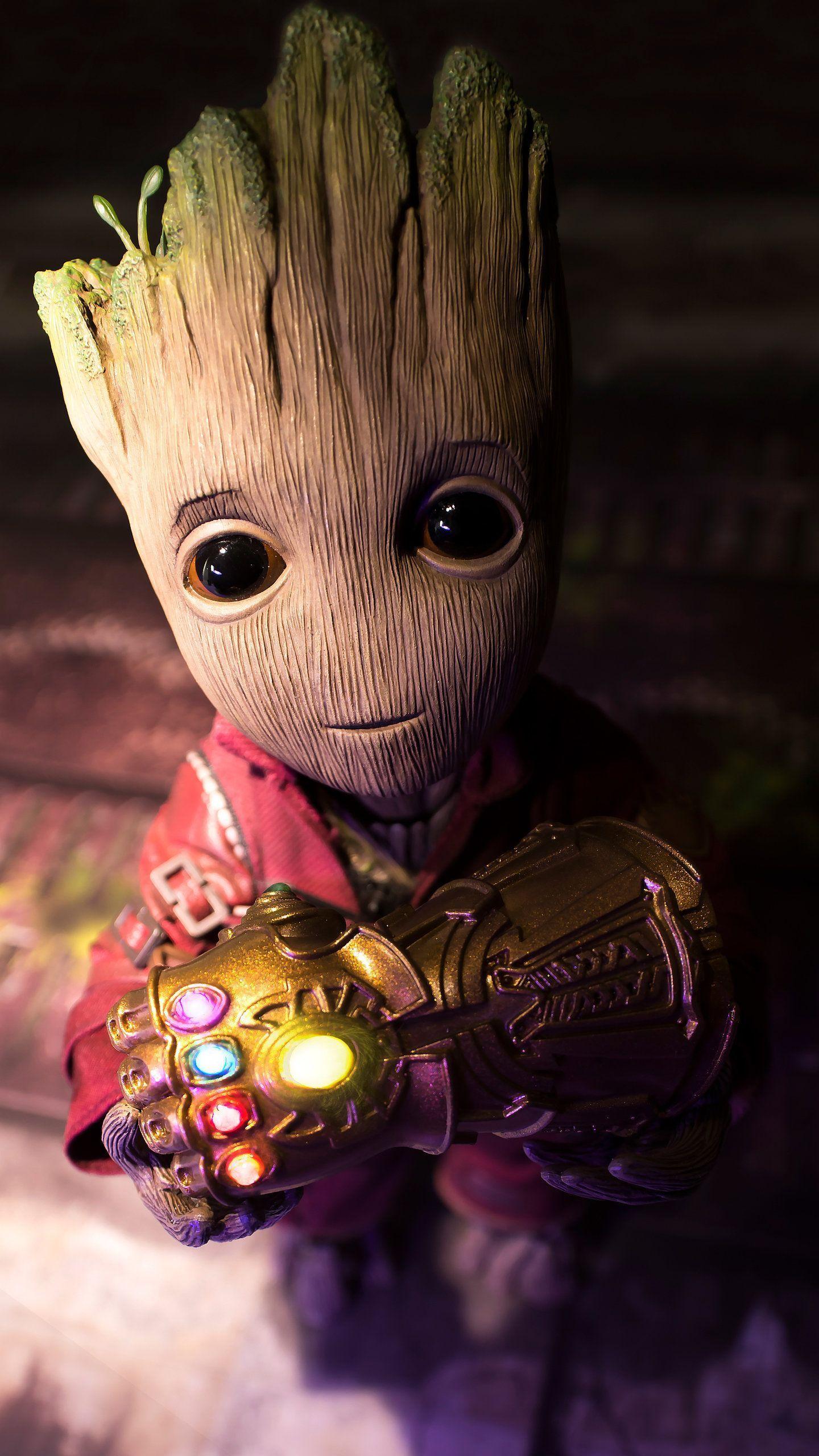 1440x2560 Baby Groot 8k Mobile Wallpaper