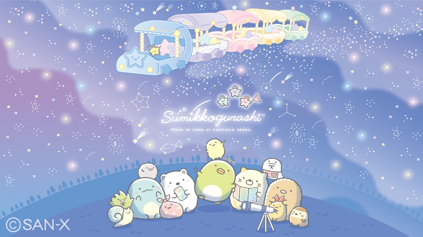 1366x768 Sumikko Gurashi Tokage Wallpaper
