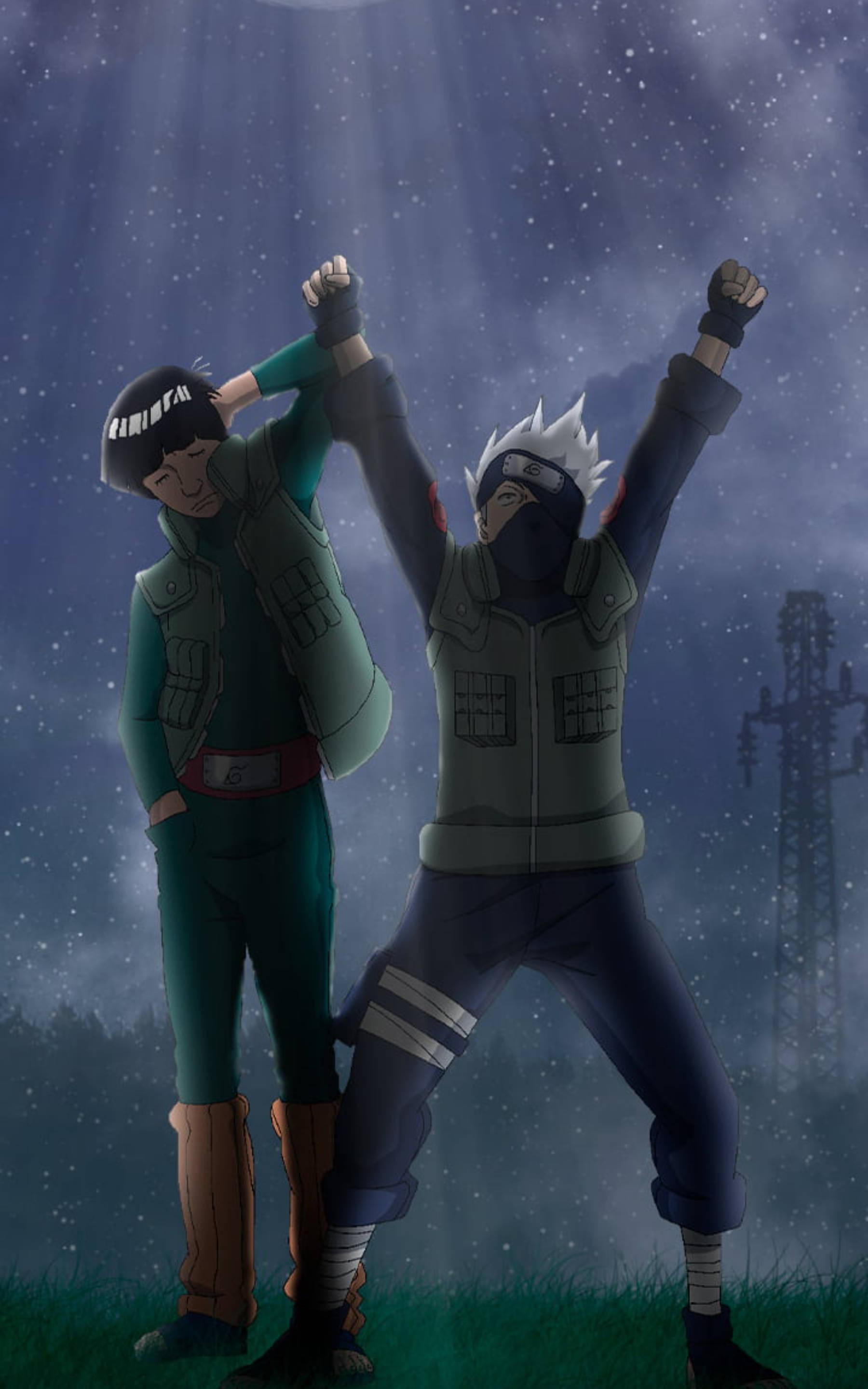 1800x2880 Download Cool Kakashi And Guy Wallpaper