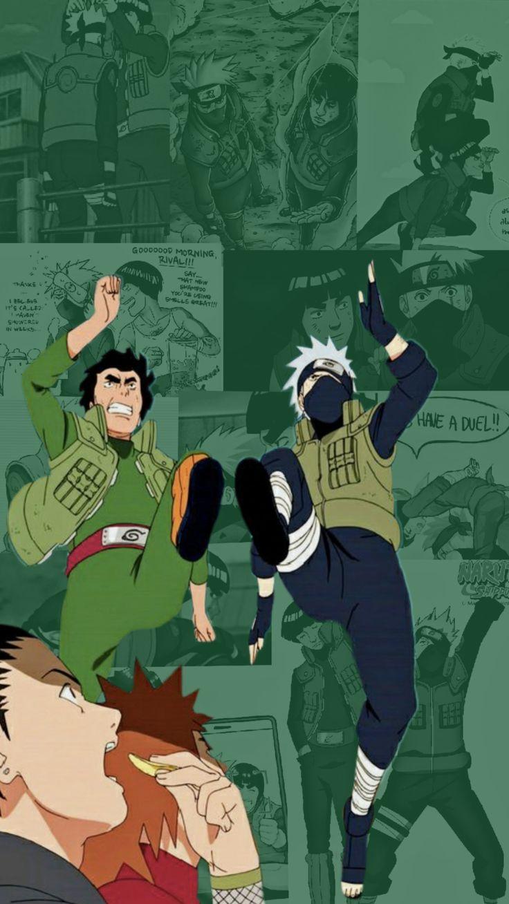 736x1308 Kakashi and guy duo wallpaper