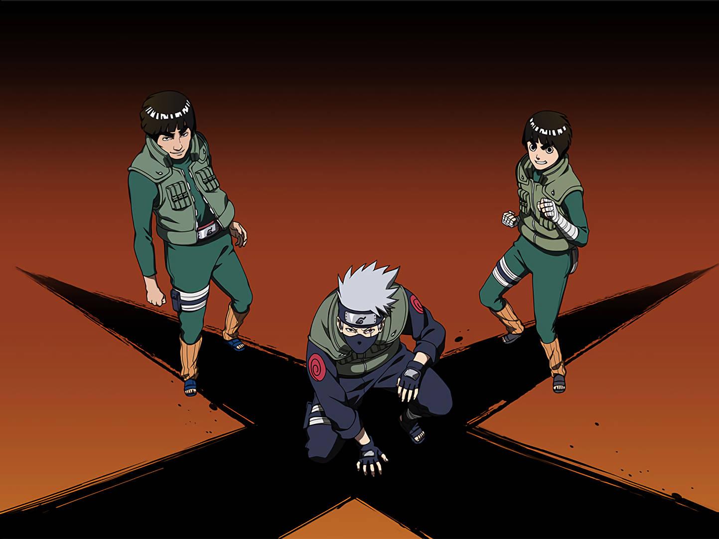 1443x1082 Download Rock Lee, Might Guy, And Kakashi Wallpaper