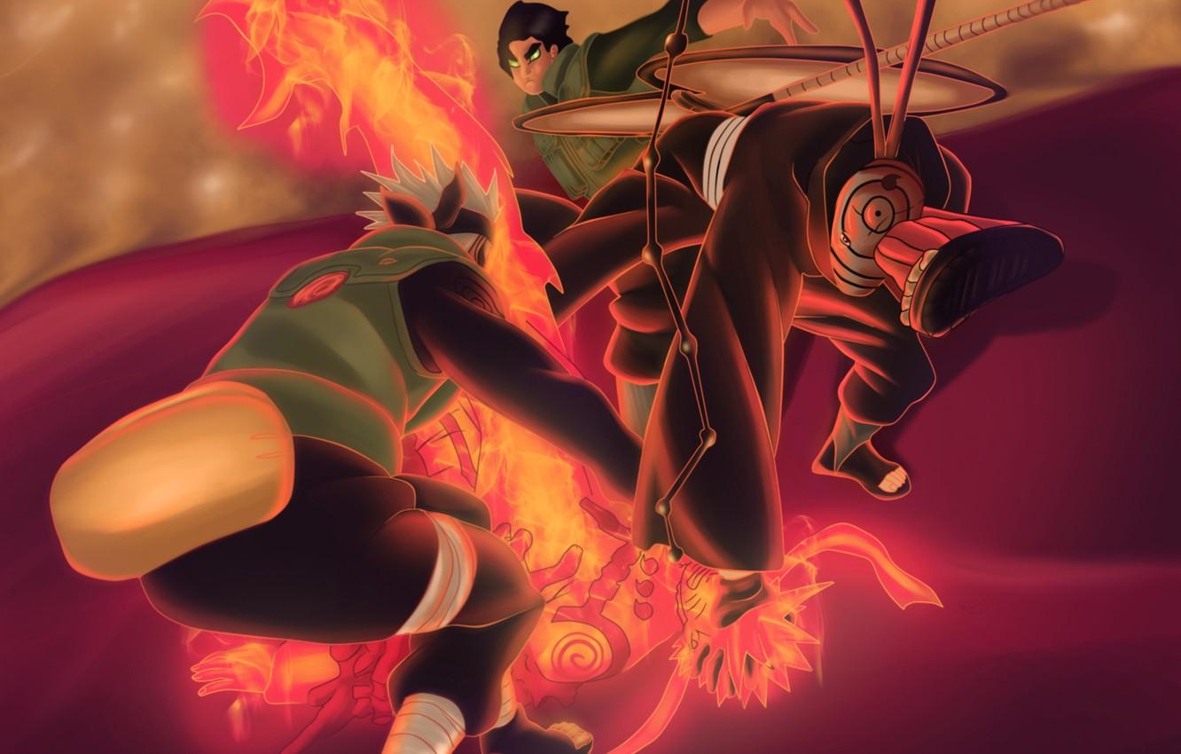 1332x850 Wallpaper anime, battle, art, naruto, guys, naruto, characters, naruto Uzumaki, shippuden, upholstered Uchiha, Hai, Kakashi Hatake image for desktop, section сёнэн