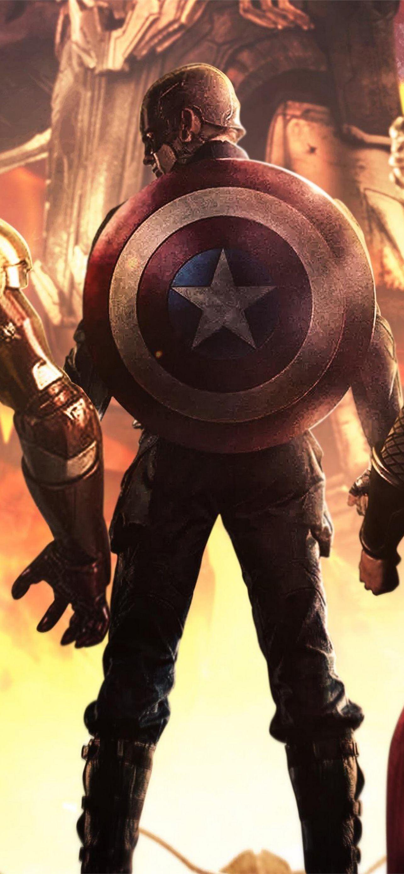 1284x2778 Iron Man Thor Captain America Endgame iPhone Wallpaper Free Download