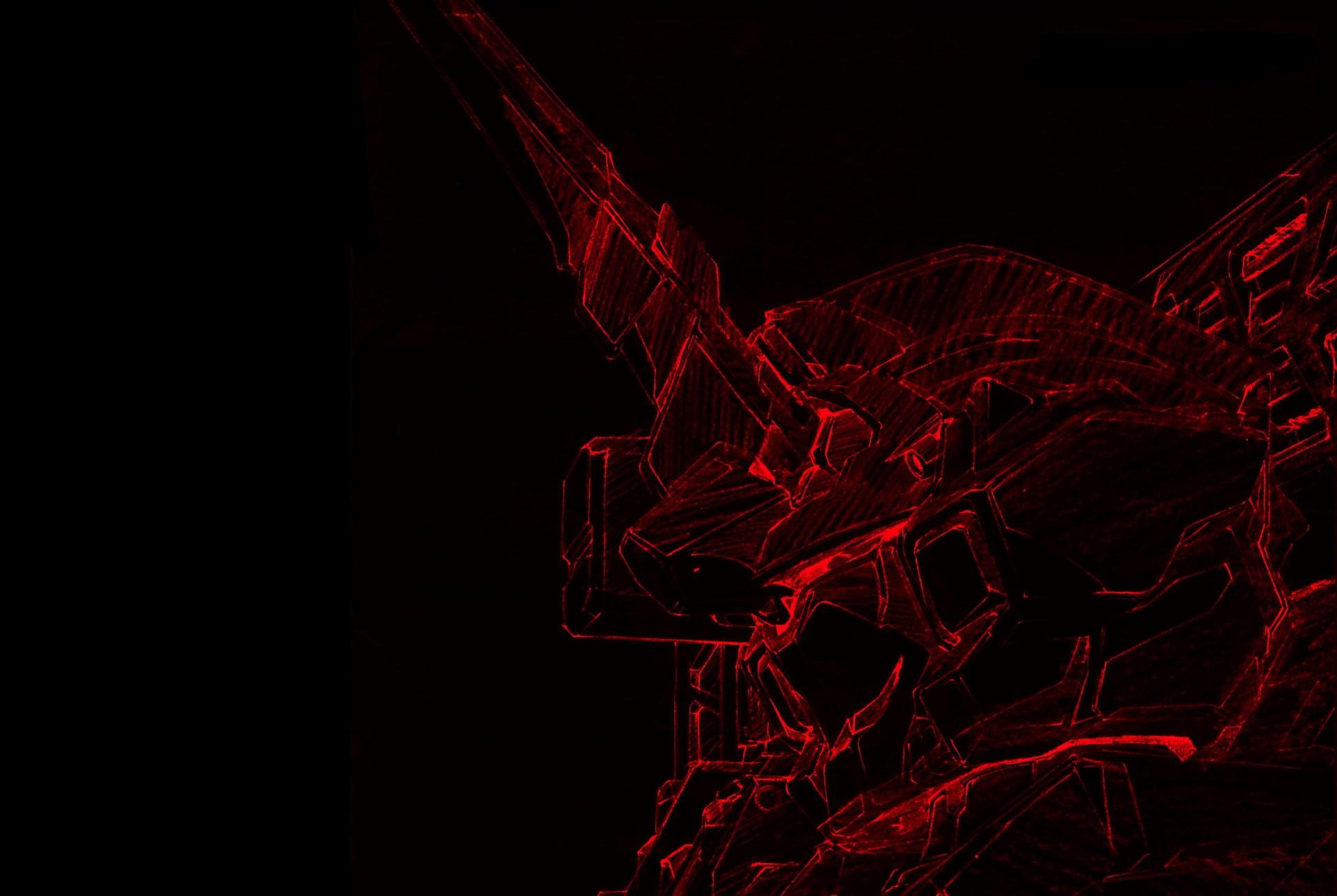 1920x1287 Wallpaper / abstract, dark, Gundam, copy space, night, motion, luminosity, creativity, black background, wallpaper, vibrant color, Mobile Suit Gundam Unicorn, studio shot free download