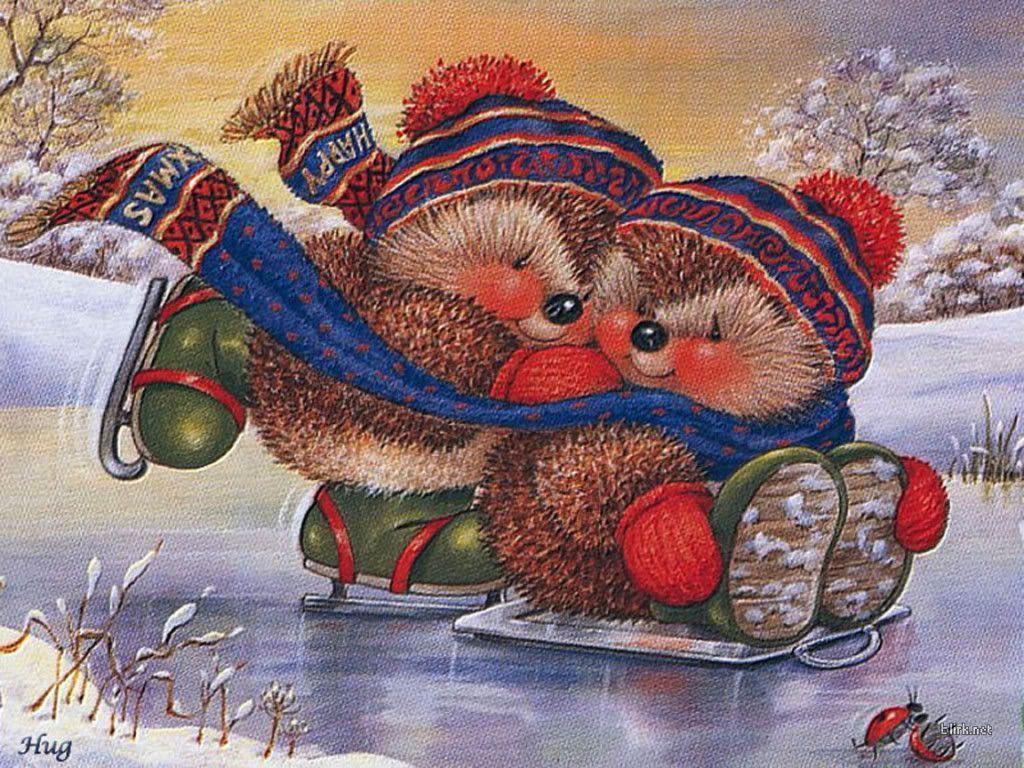 1024x768 Funny Winter Wallpaper