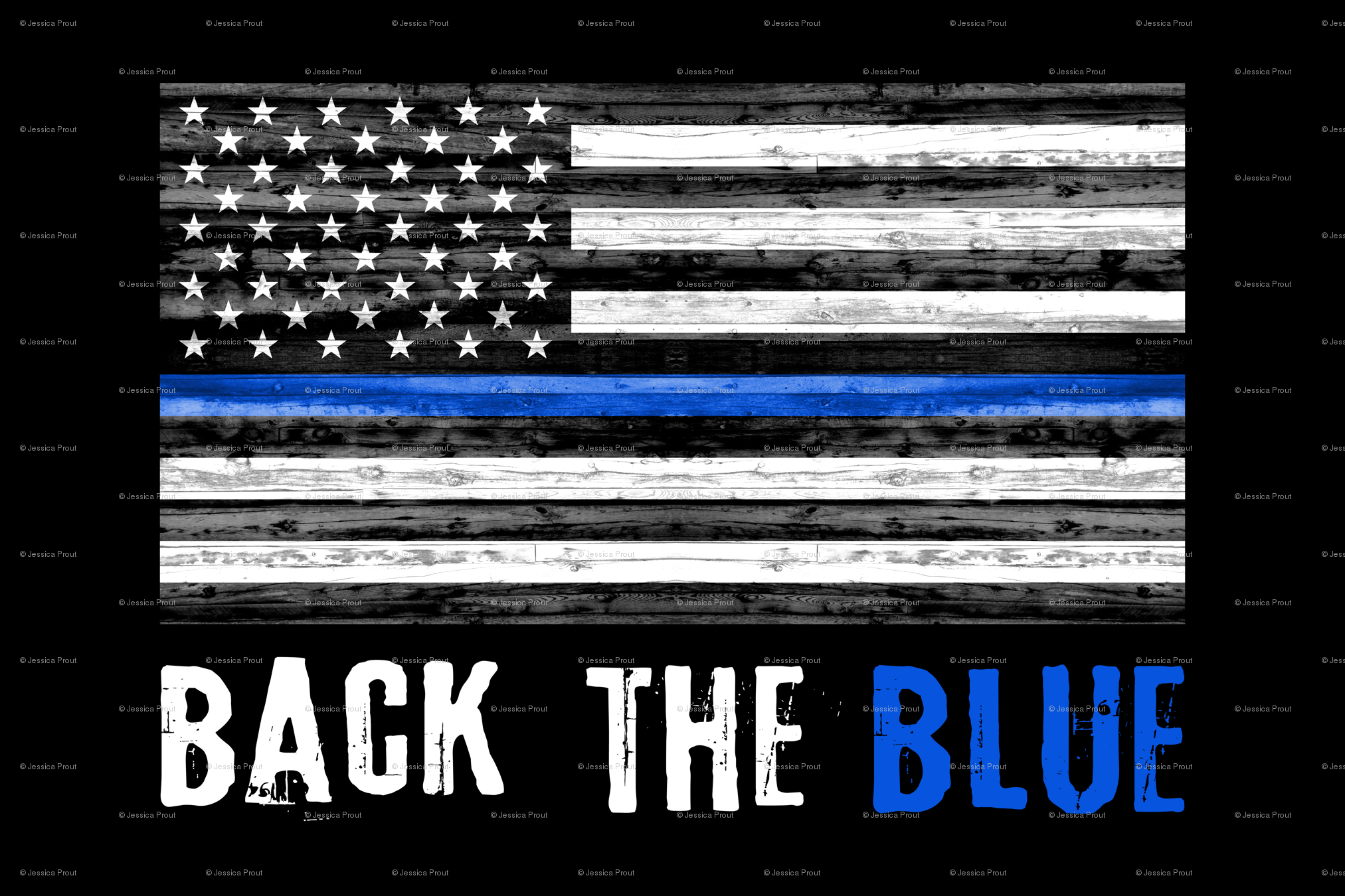 2025x1350 Thin Blue Line Wallpaper